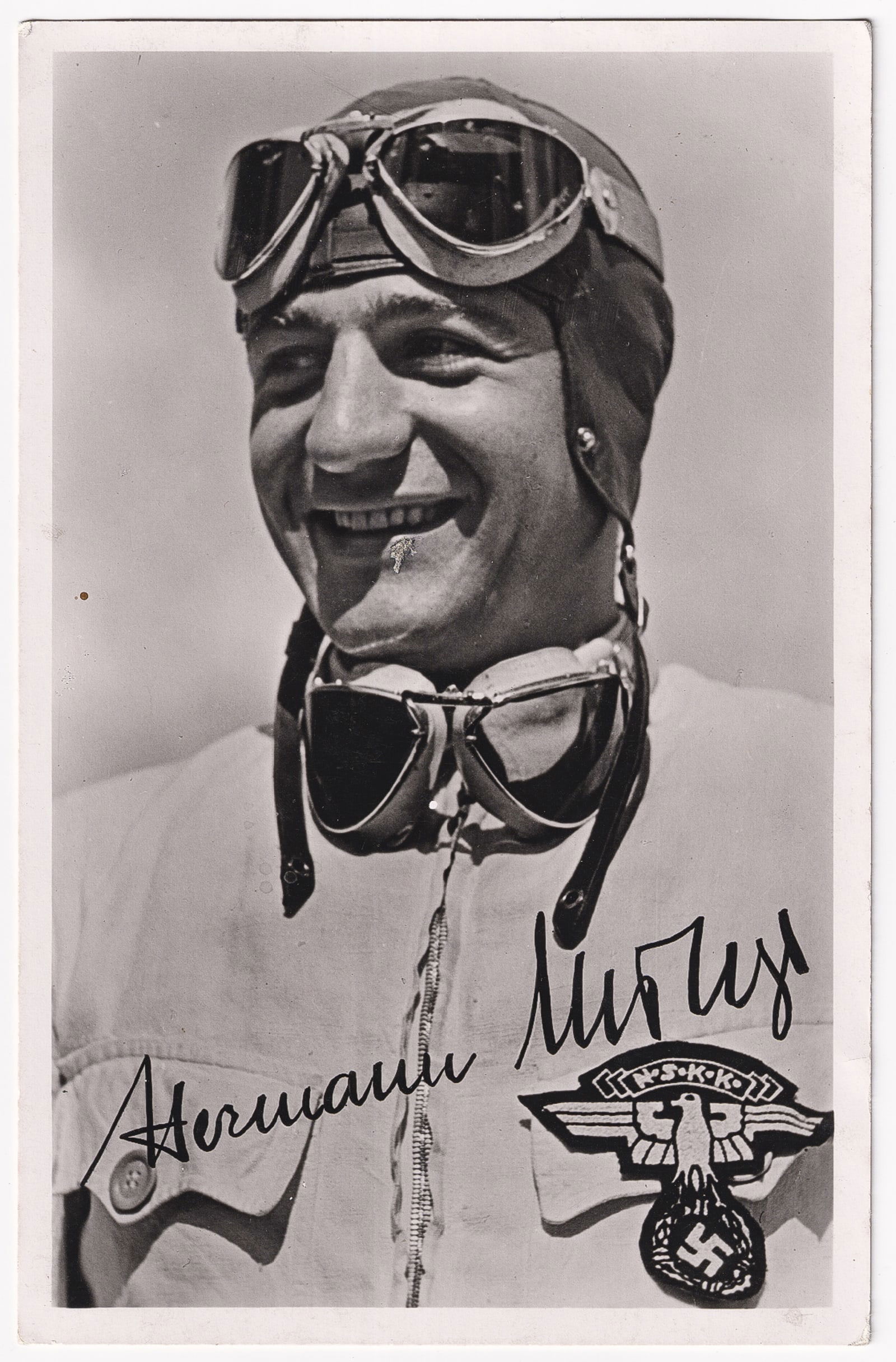 HERMANN PAUL MULLER: (1909-1975) German sidecar, motorcycle, and race car driver. In 1932 he became German Sidecar Champion, and then in 1936, he won the German 500cc Motorcycle title. Before the start of the war in