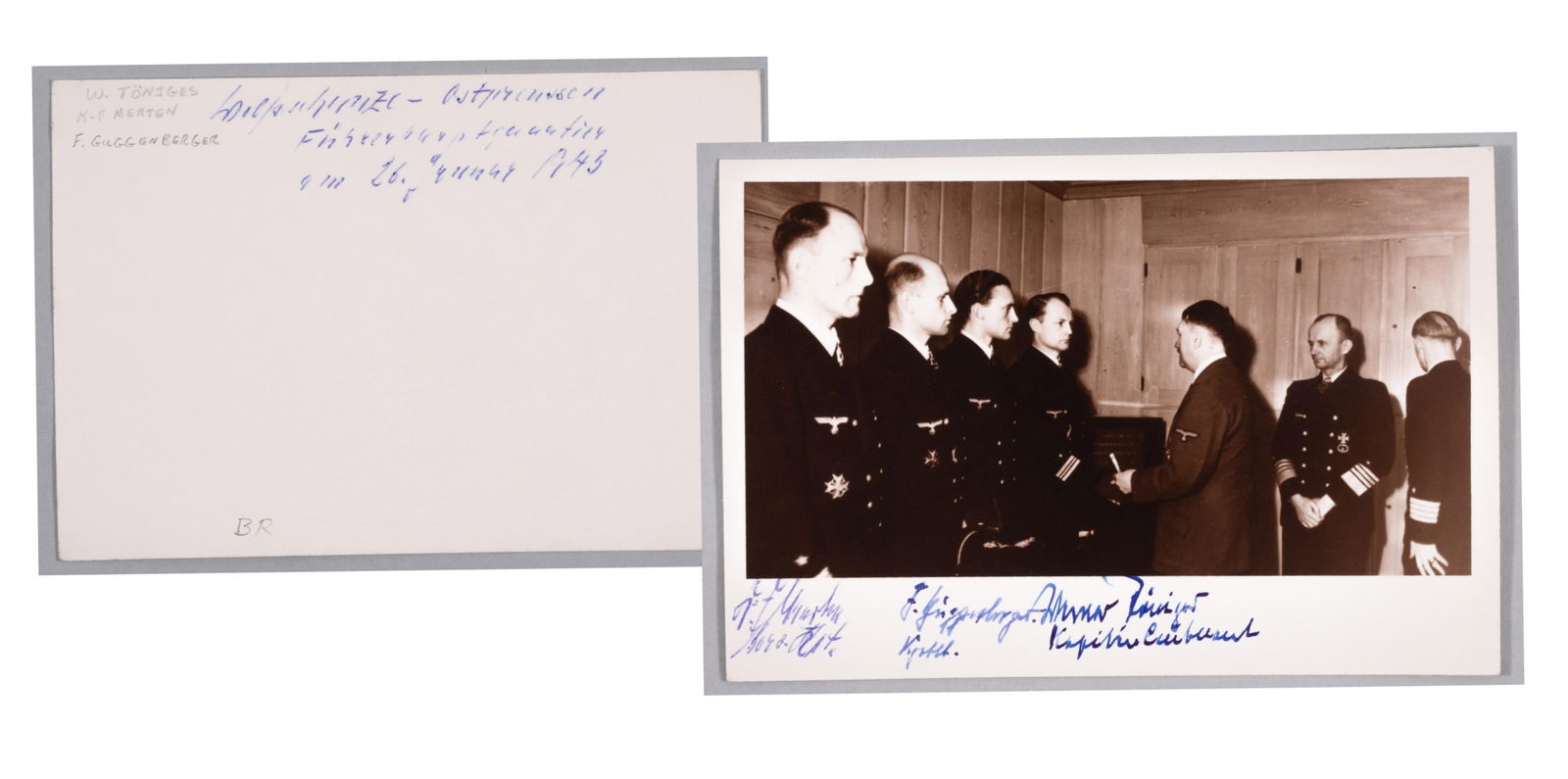 KRIEGSMARINE KNIGHT'S CROSS W/ OAK LEAVES RECIPIENTS (1 of 3)