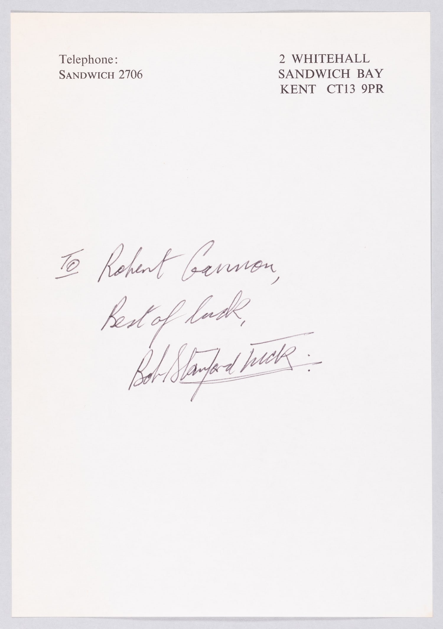 ROBERT STANFORD TUCK - 2