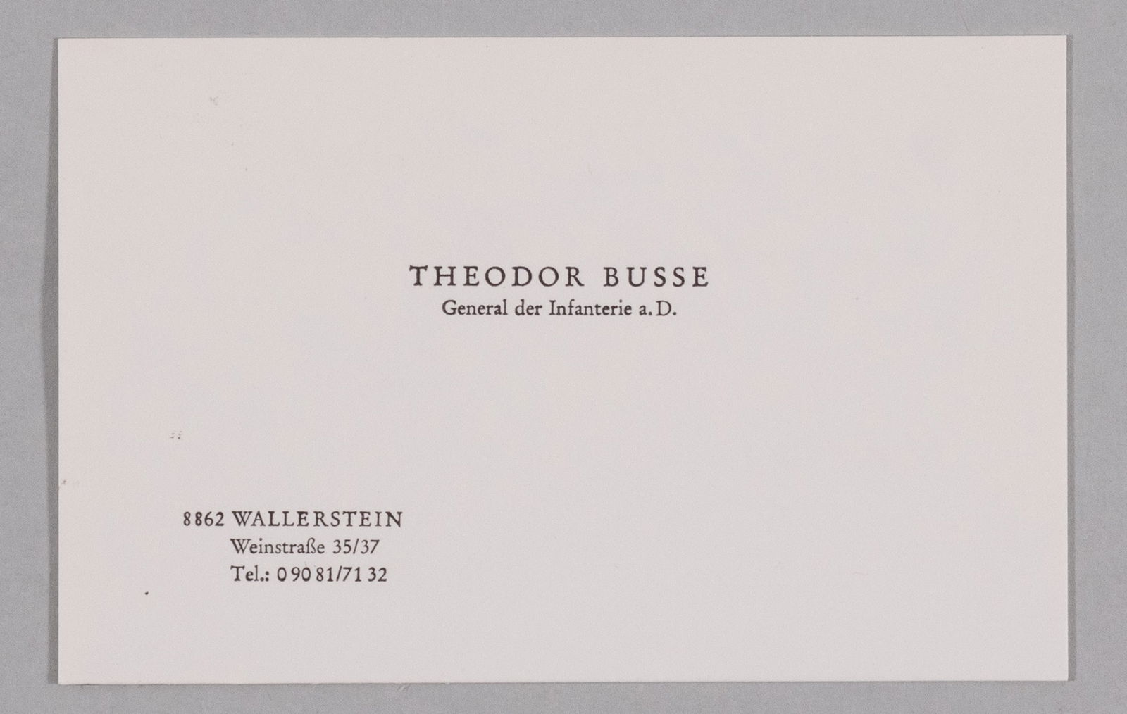 THEODORE BUSSE - 4