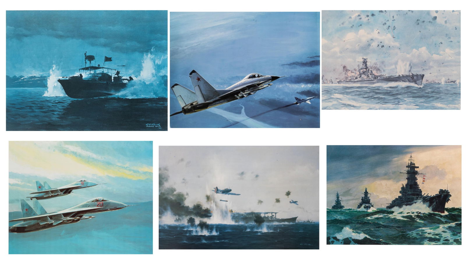5 US NAVY AND AVIATION PRINTS (1 of 6)