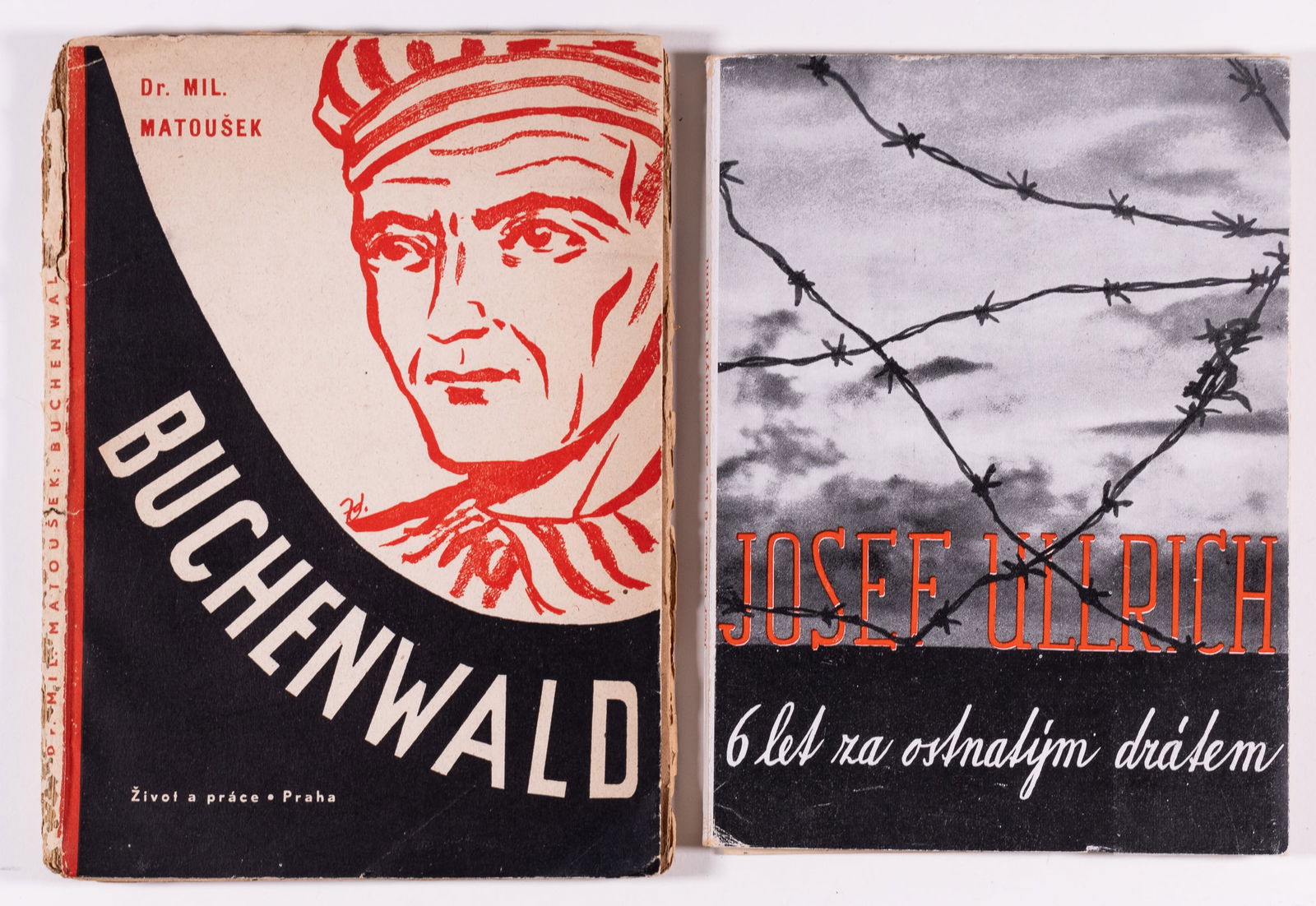 2 BUCHENWALD CONCENTRATION CAMP CZECH BOOKS (1 of 1)