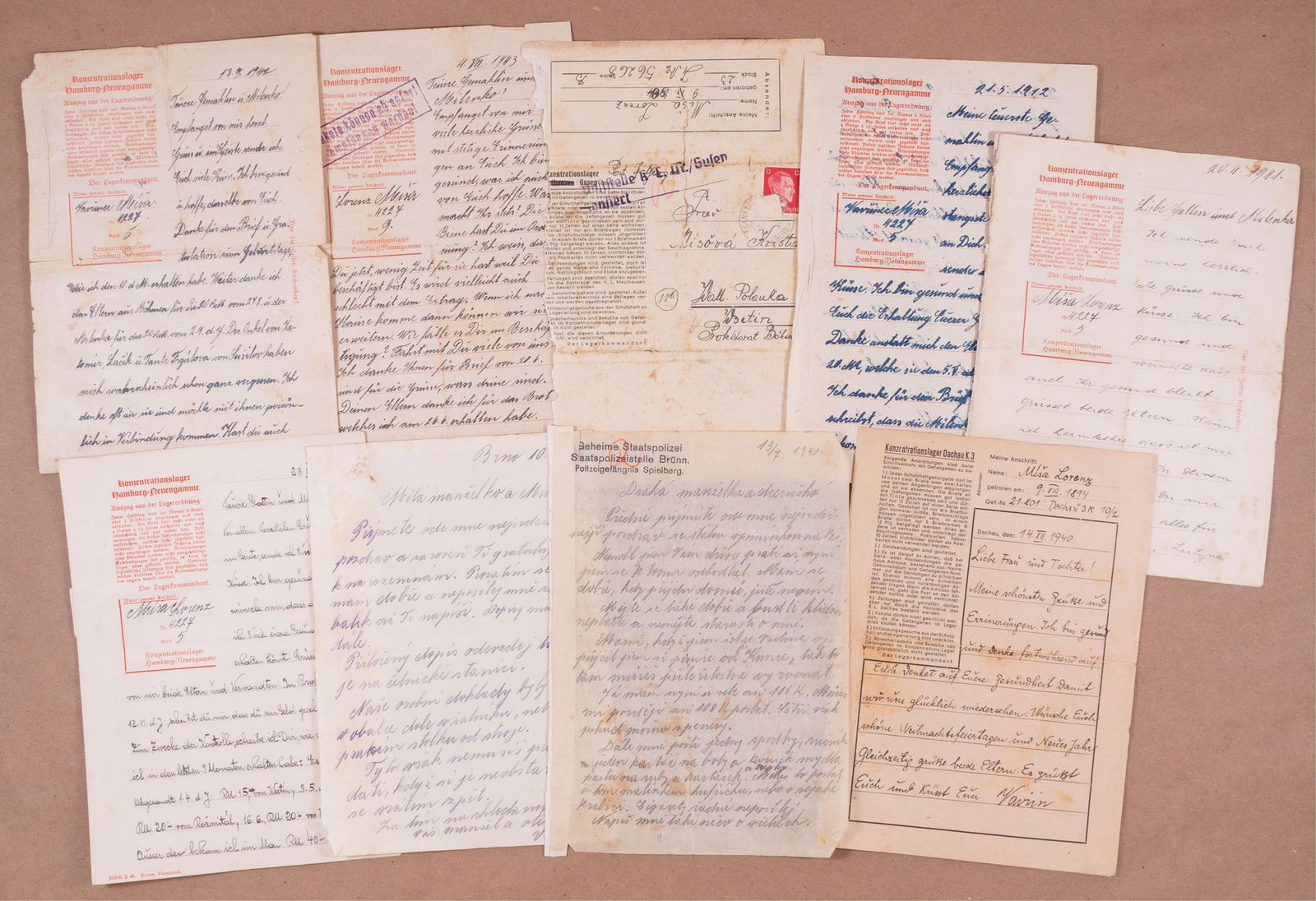 CONCENTRATION CAMP PRISONER ENDURES 5 YEARS IN NAZI DEATH CAMPS: Czech political prisoner endures five years in German death camps - Misa Lorenz, born in August 1894, was a South Moravian arrested by the Gestapo in 1940 as a potential enemy of the Nazi state. Follo