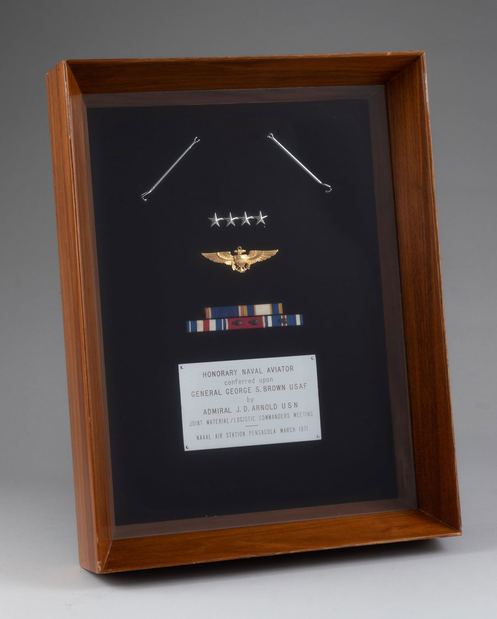 GENERAL GEORGE S. BROWN HONORARY NAVAL AVIATOR WINGS (1 of 4)