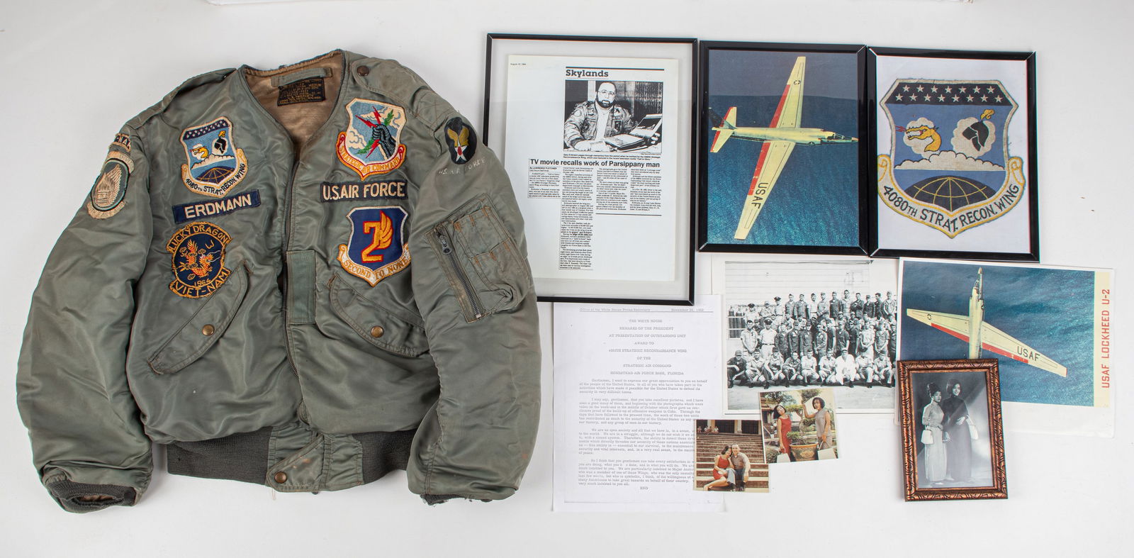 NAMED CUBAN MISSILE CRISIS FLIGHT JACKET GARY ERDMAN 4080TH STRATEGIC RECON WING (1 of 16)