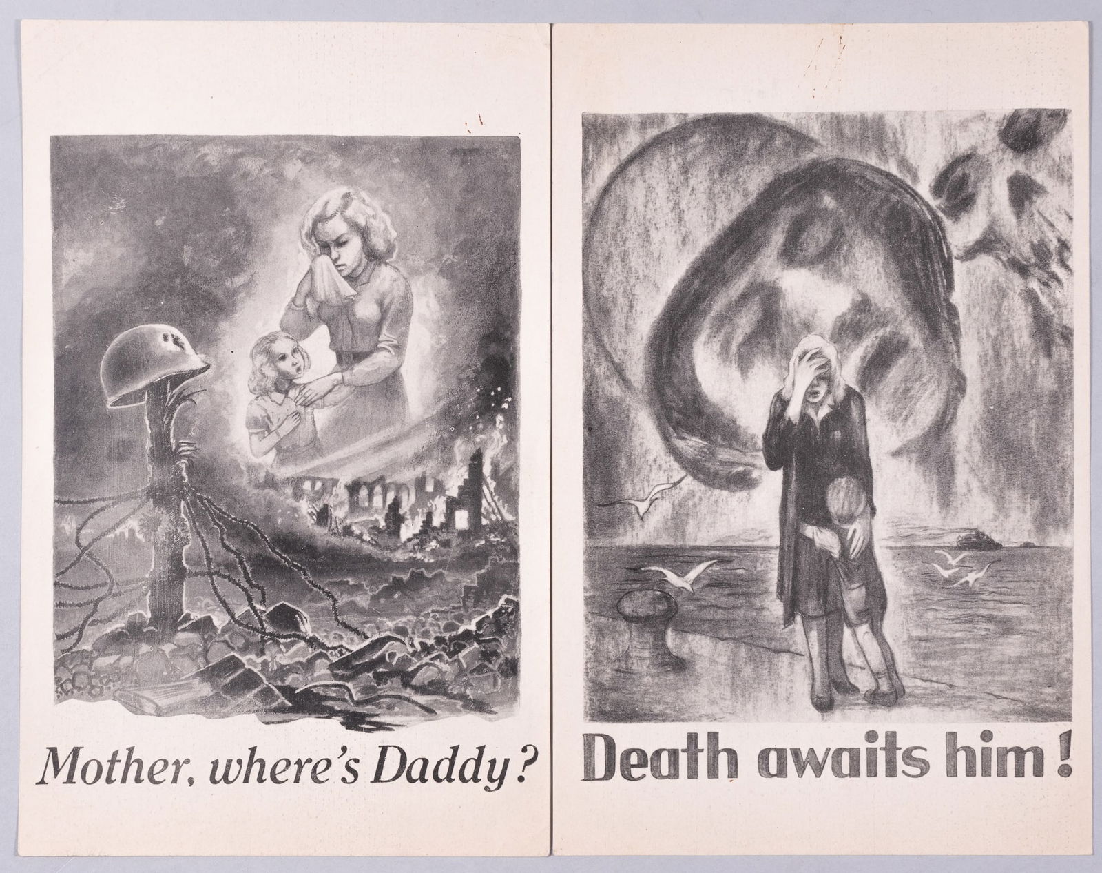 2 WWII PROPAGANDA LEAFLETS LIBERATED FROM THE PARIS NAZI PROPAGANDA OFFICE (1 of 2)