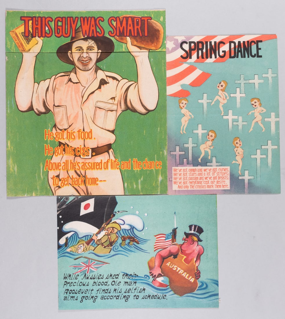 3 WWII ANTI-ALLIES PROPAGANDA LEAFLETS (1 of 1)