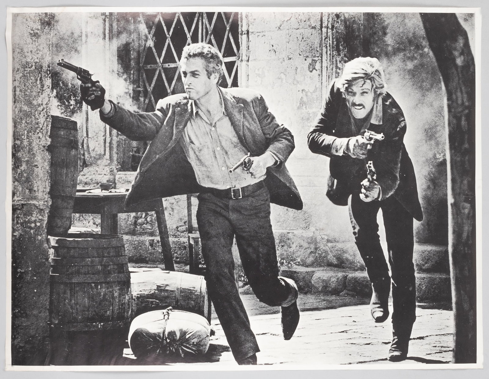 BUTCH CASSIDY AND SUNDANCE KID VINTAGE HEADSHOP POSTER: Butch Cassidy and Sundance Kid vintage headshop poster, unmarked, dimension approx. 23 x 30.25 inches. Fine. Ships rolled.