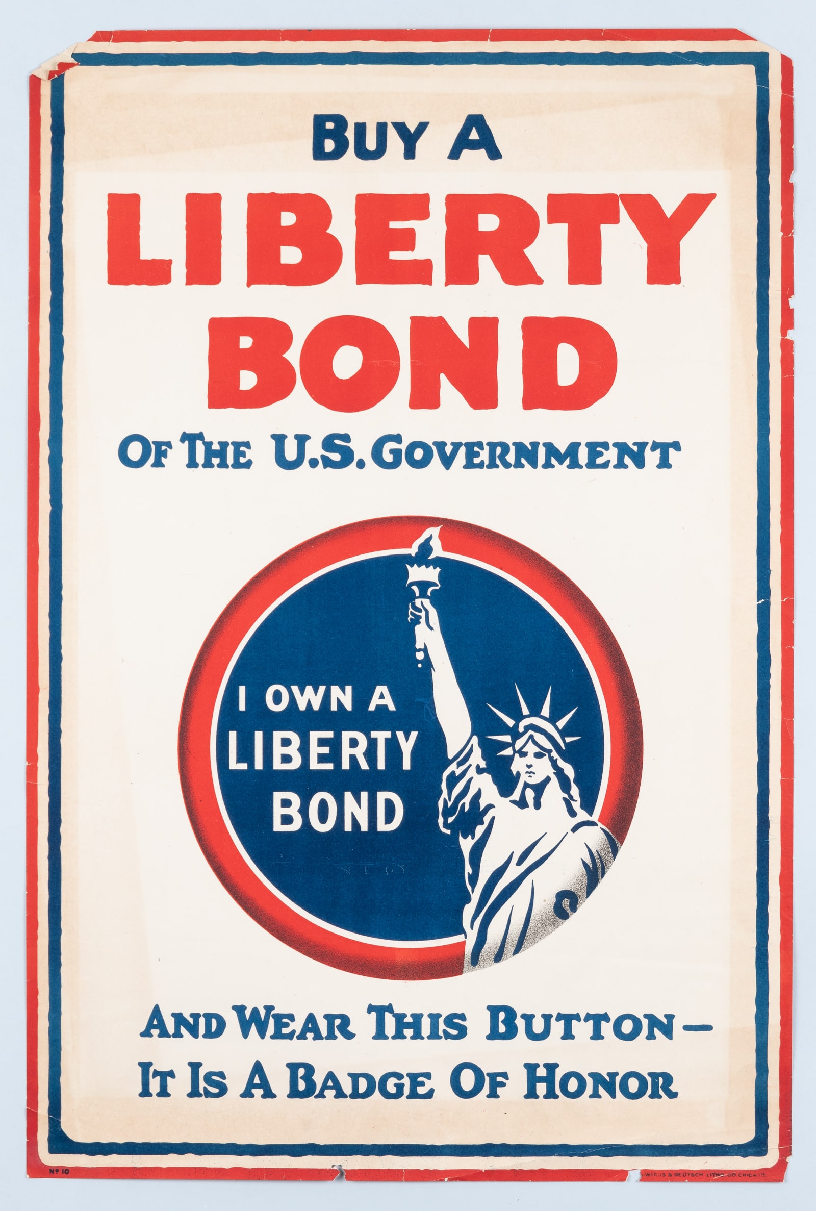 2 AMERICAN WWI WAR EFFORT POSTERS (1 of 2)