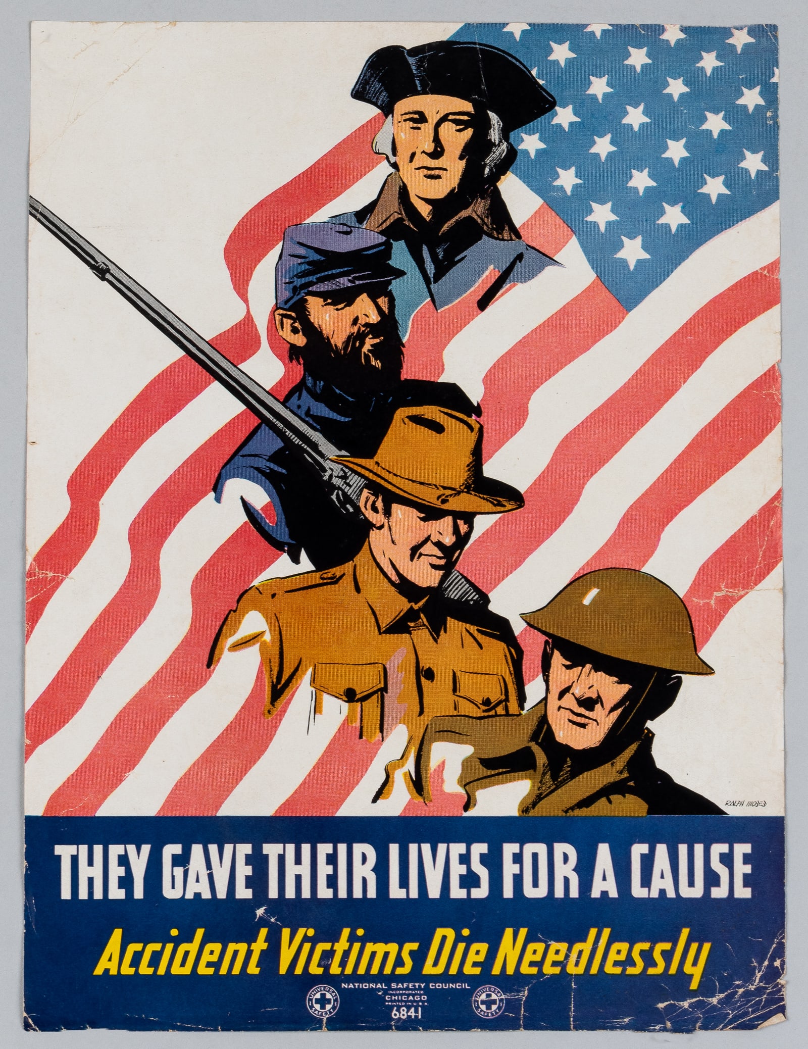 THEY GAVE THEIR LIVES FOR A CAUSE NSC POSTER BY RALPH MOSES (1 of 1)