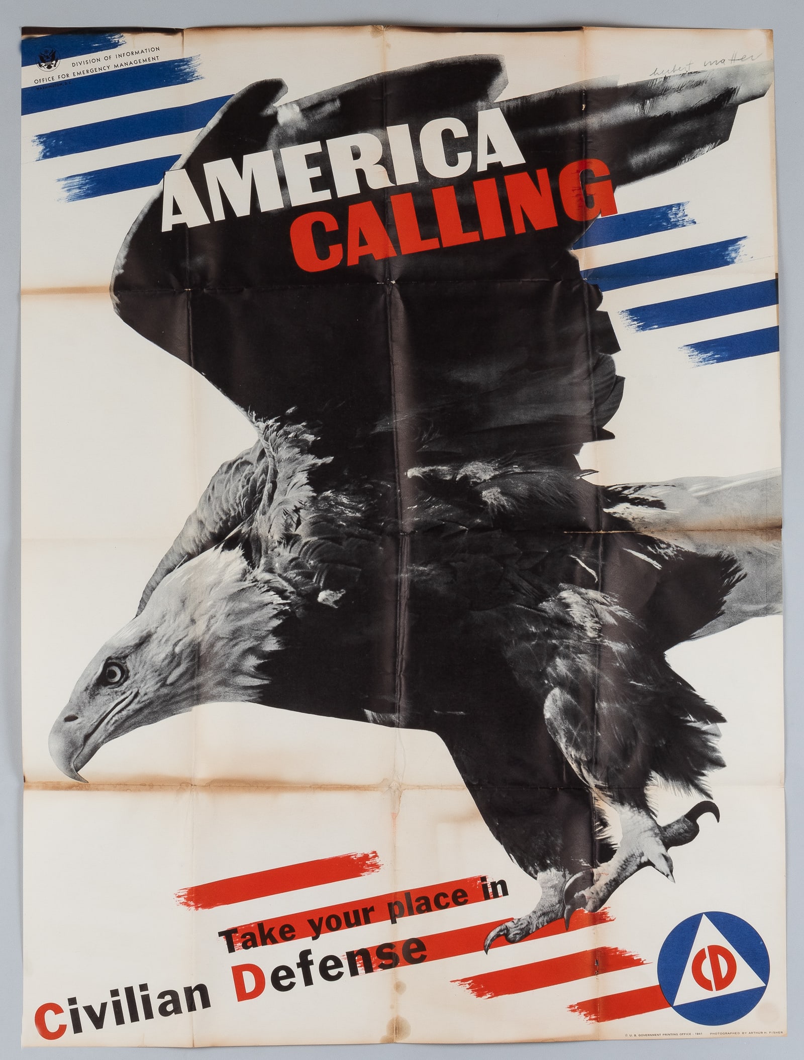 AMERICA CALLING WWII POSTER (1 of 2)