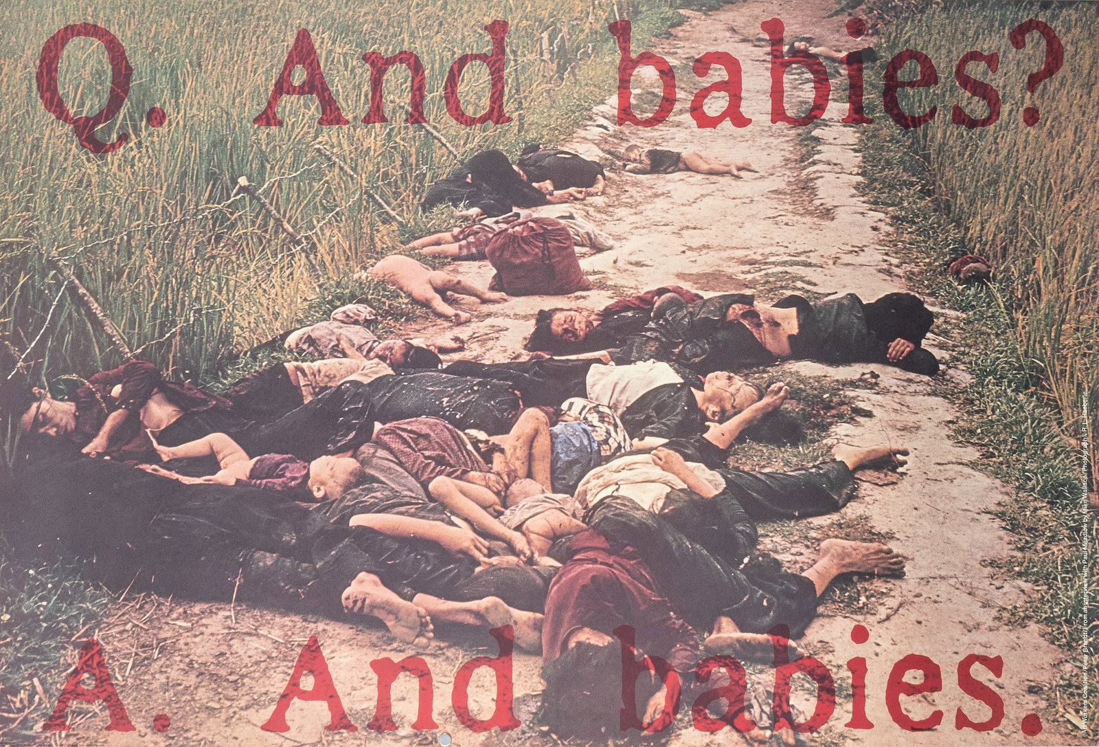 RONALD HAEBERLE - AND BABIES? ANTI-VIETNAM WAR POSTER (1 of 1)