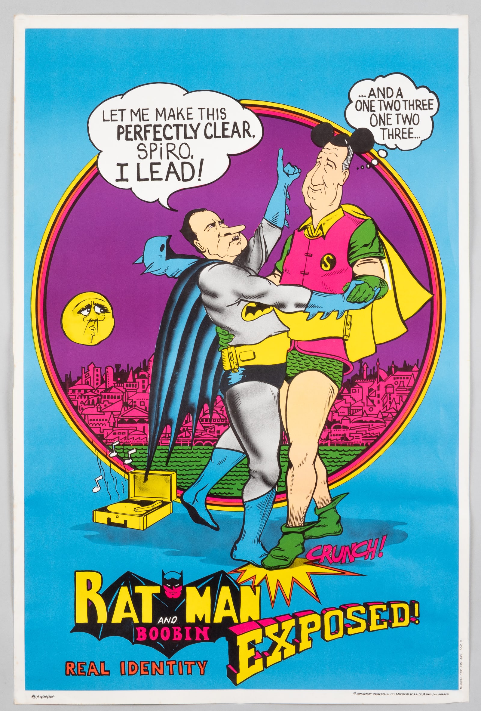 RICHARD NIXON SPIRO AGNEW HEADSHOP POSTER (1 of 1)
