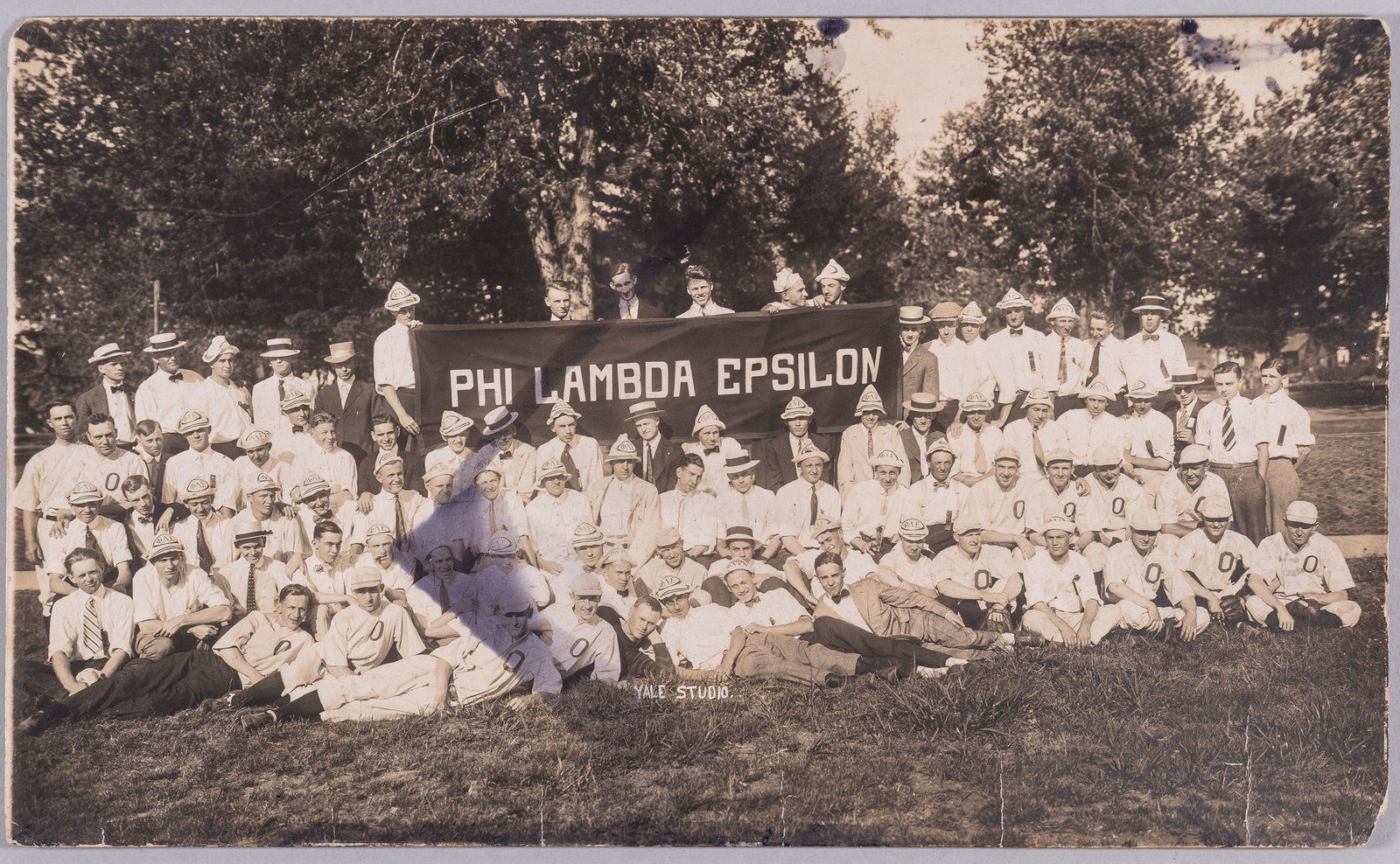 ANTIQUE PHI LAMBDA EPSILON FRATERNITY PHOTOGRAPH (EARLY BASEBALL) (1 of 1)