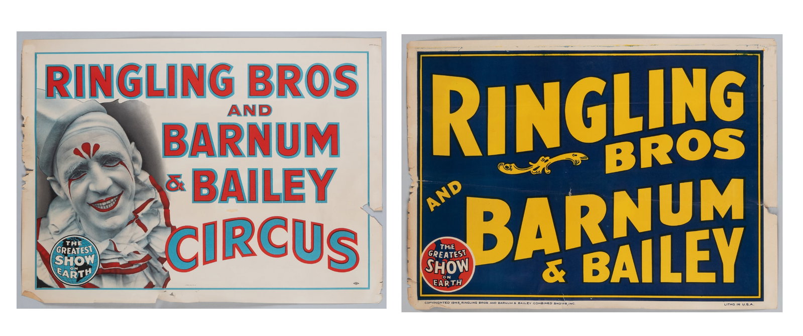 TWO RINGLING BROS. BARNUM & BAILEY CIRCUS POSTER PAT VALDO (1 of 3)
