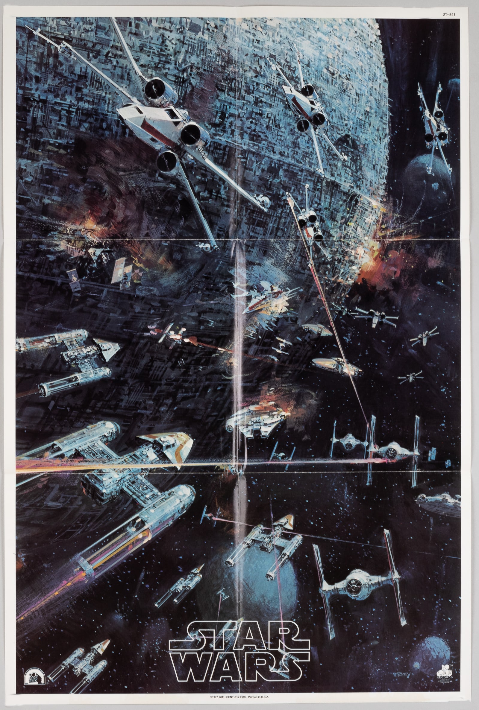 STAR WARS - A NEW HOPE 1977 SOUNDTRACK POSTER W/ RECORD ALBUM (1 of 5)