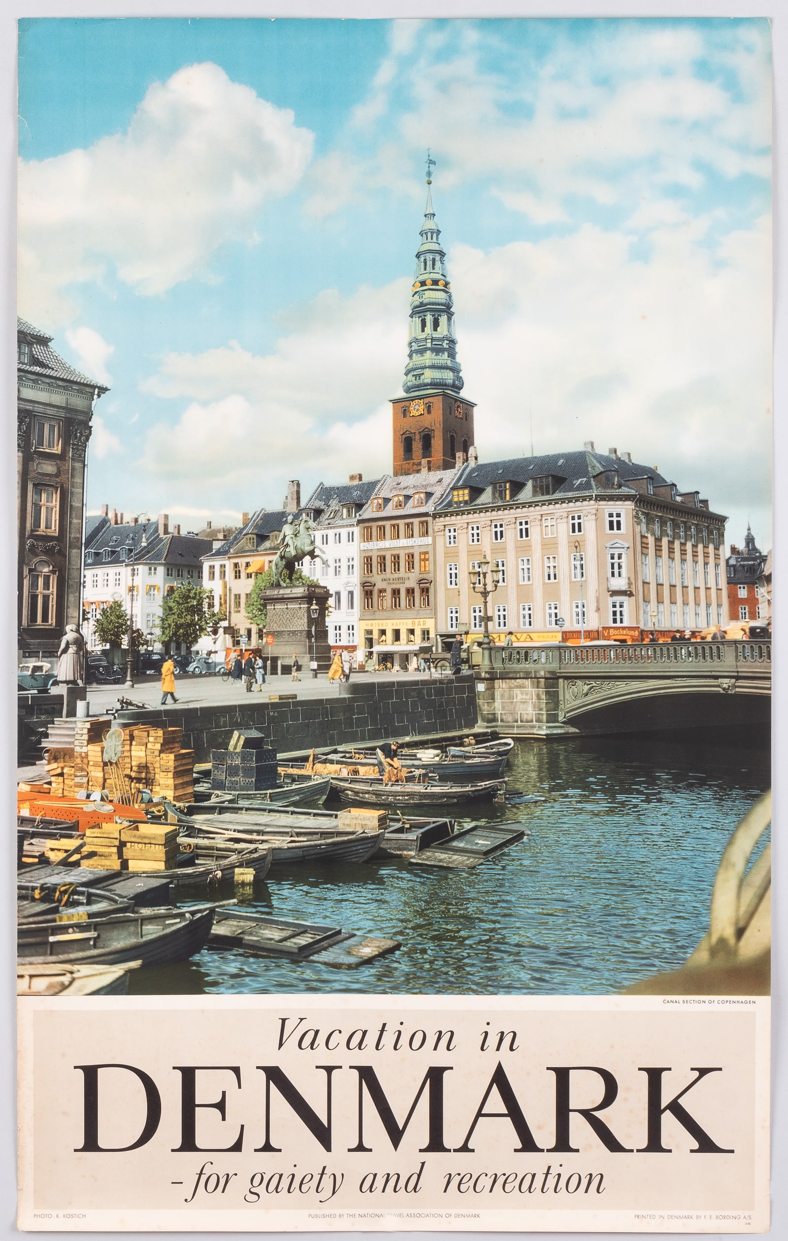DENMARK TRAVEL POSTER BY K. KOSTICH (1 of 1)