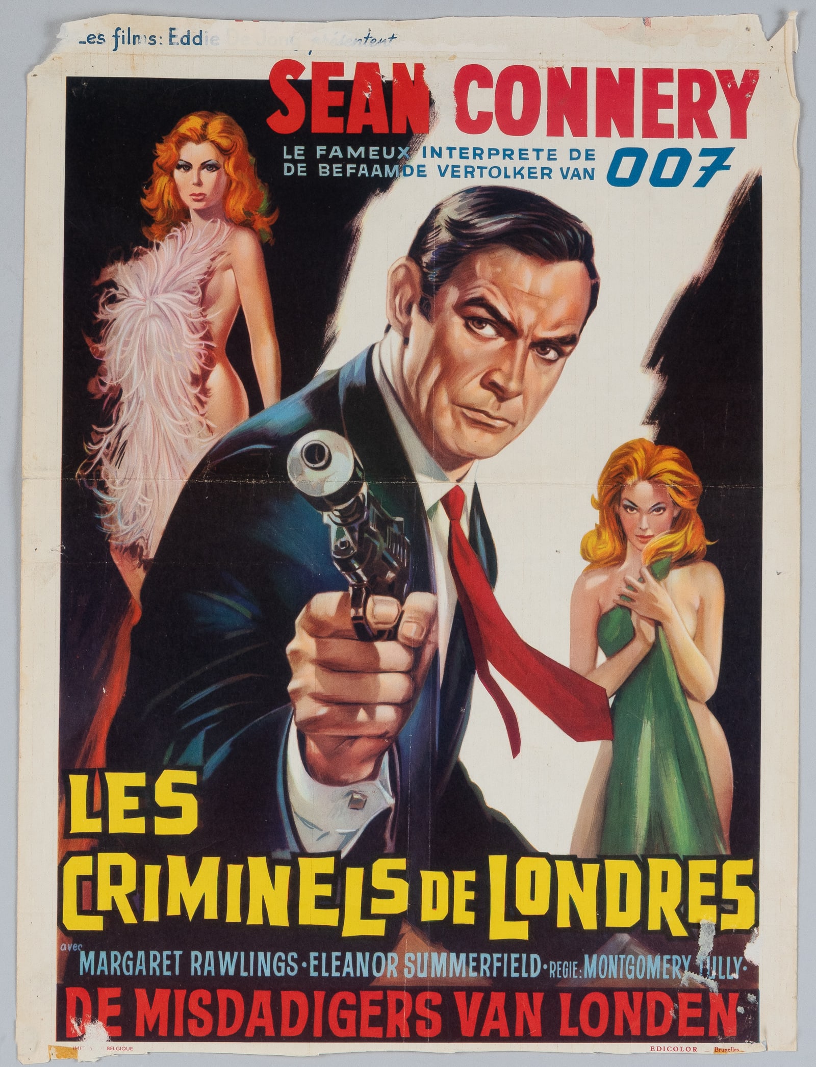 SEAN CONNERY NO ROAD BACK BELGIAN MOVIE POSTER (1 of 1)