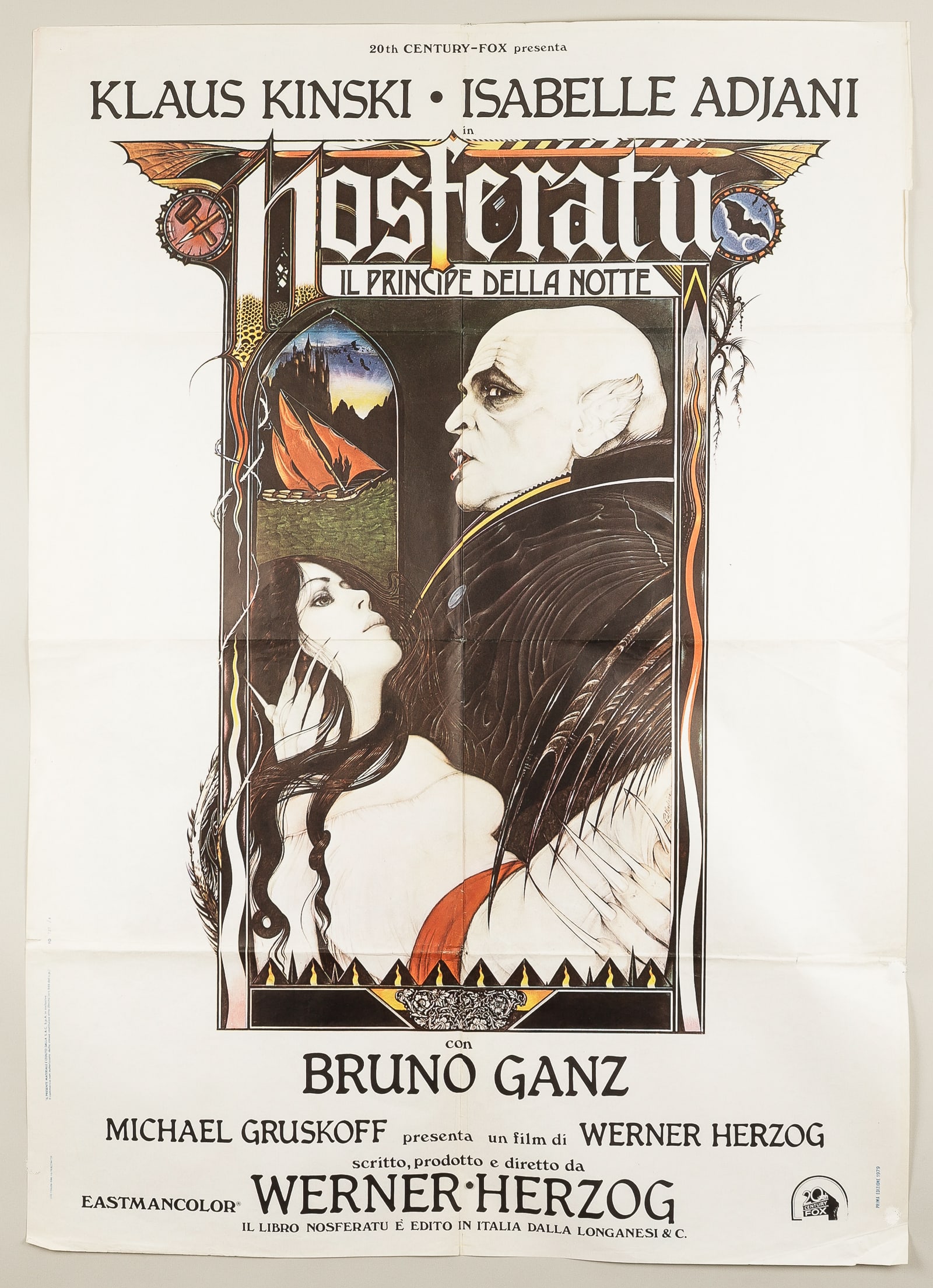 NOSFERATU THE VAMPYRE ITALIAN MOVIE POSTER FILM BY WERNER HERZOG (1 of 1)