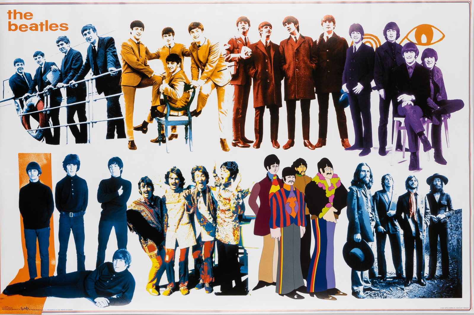 THE BEATLES TIMELINE POSTER (1 of 1)