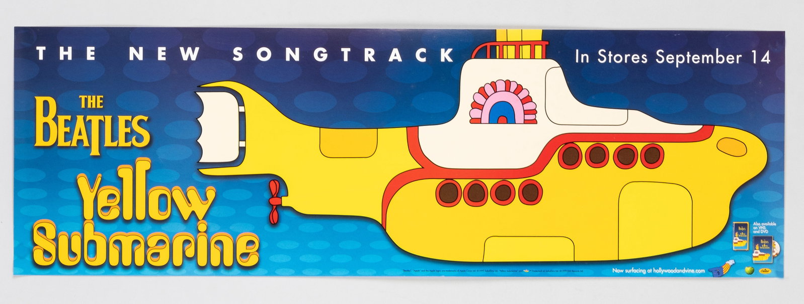 THE BEATLES YELLOW SUBMARINE 1999 POSTER (1 of 1)