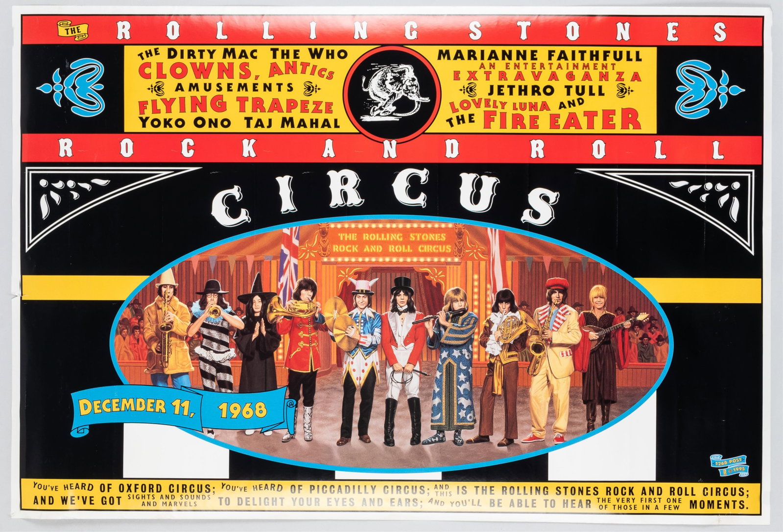 ROLLING STONES ROCK AND ROLL CIRCUS POSTER (1 of 1)
