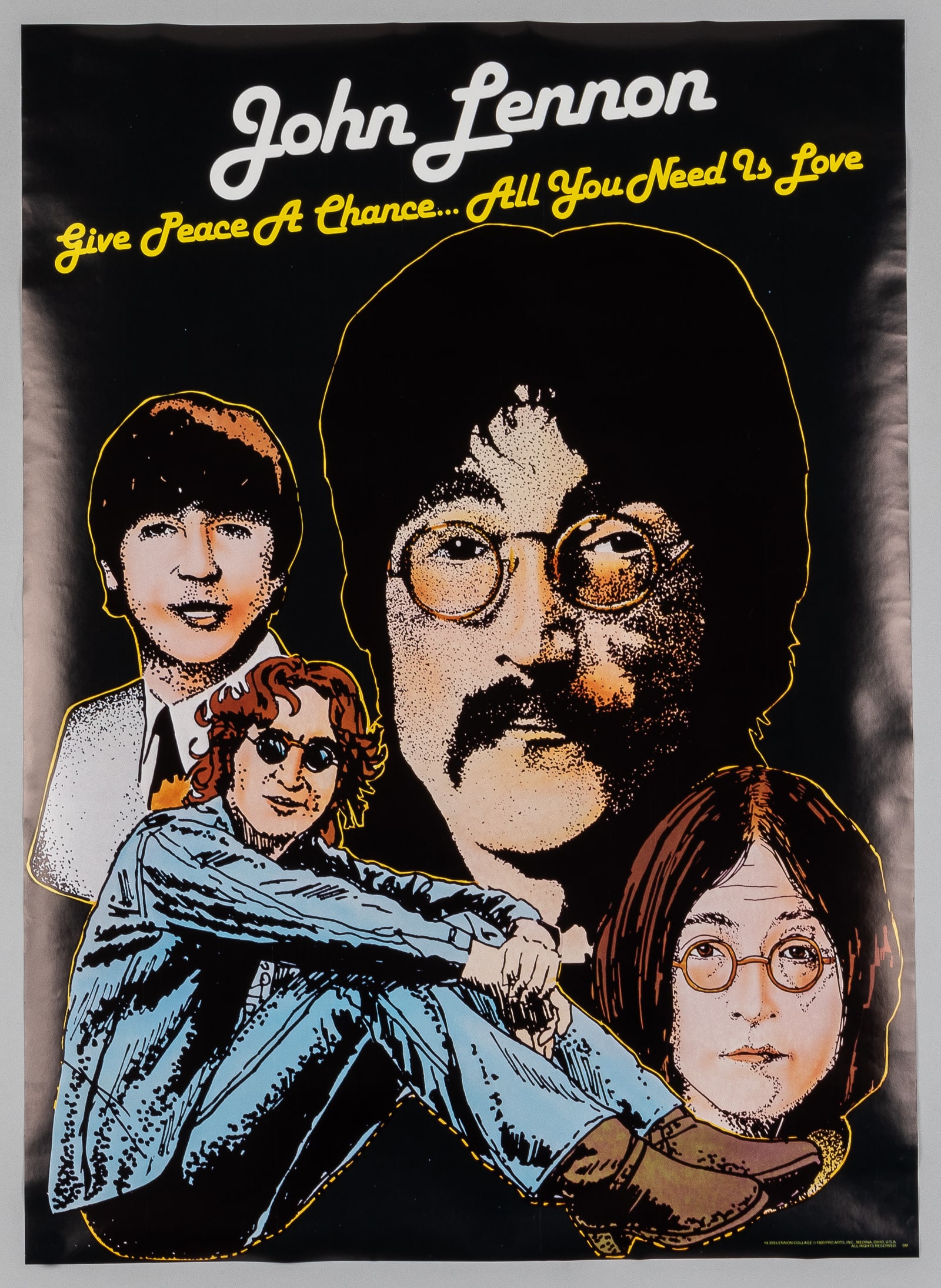 JOHN LENNON GIVE PEACE A CHANCE POSTER (1 of 1)