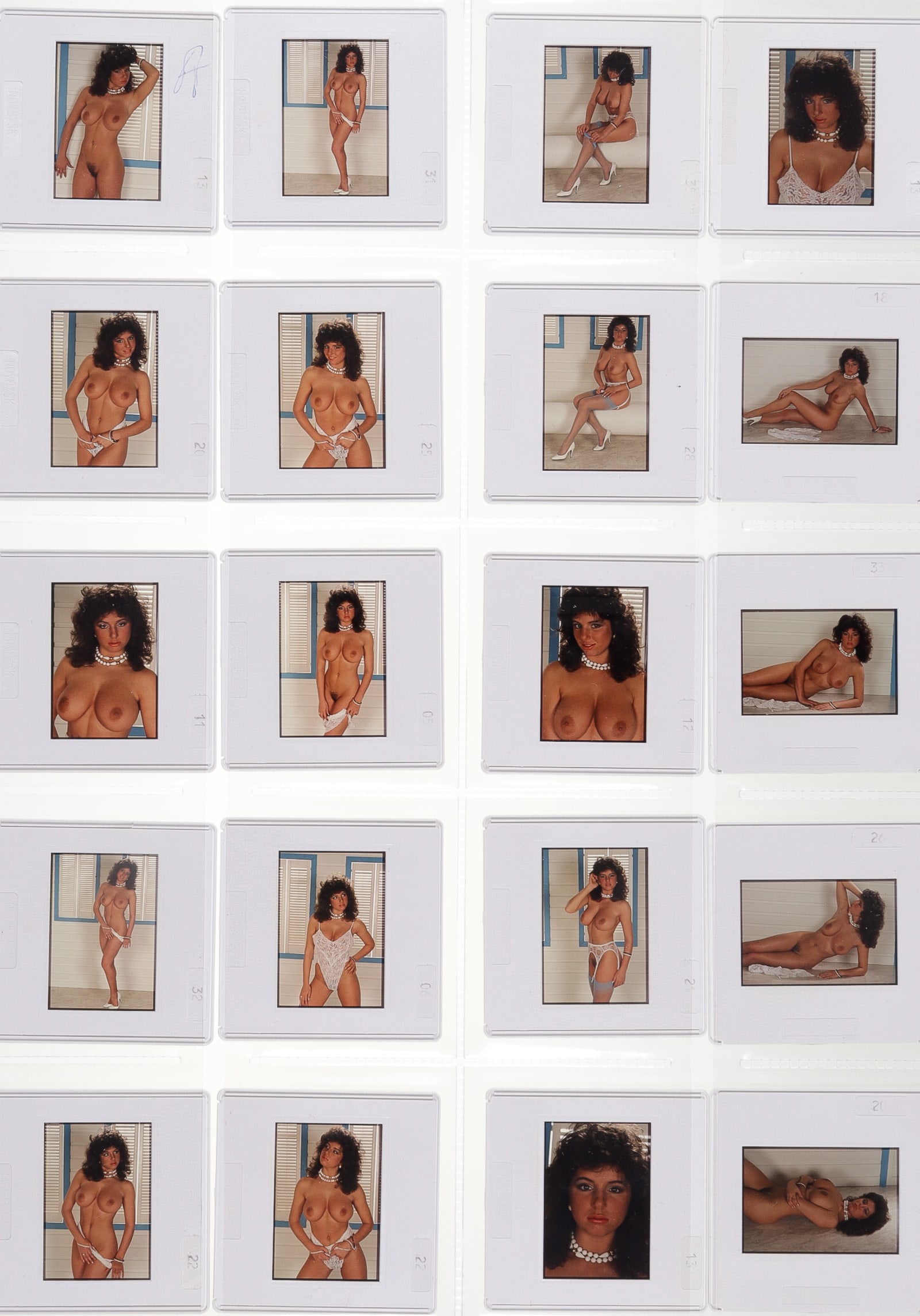 71 NUDE PHOTO COLOR SLIDES: 71 nude photo color slides, 'Playboy' style.