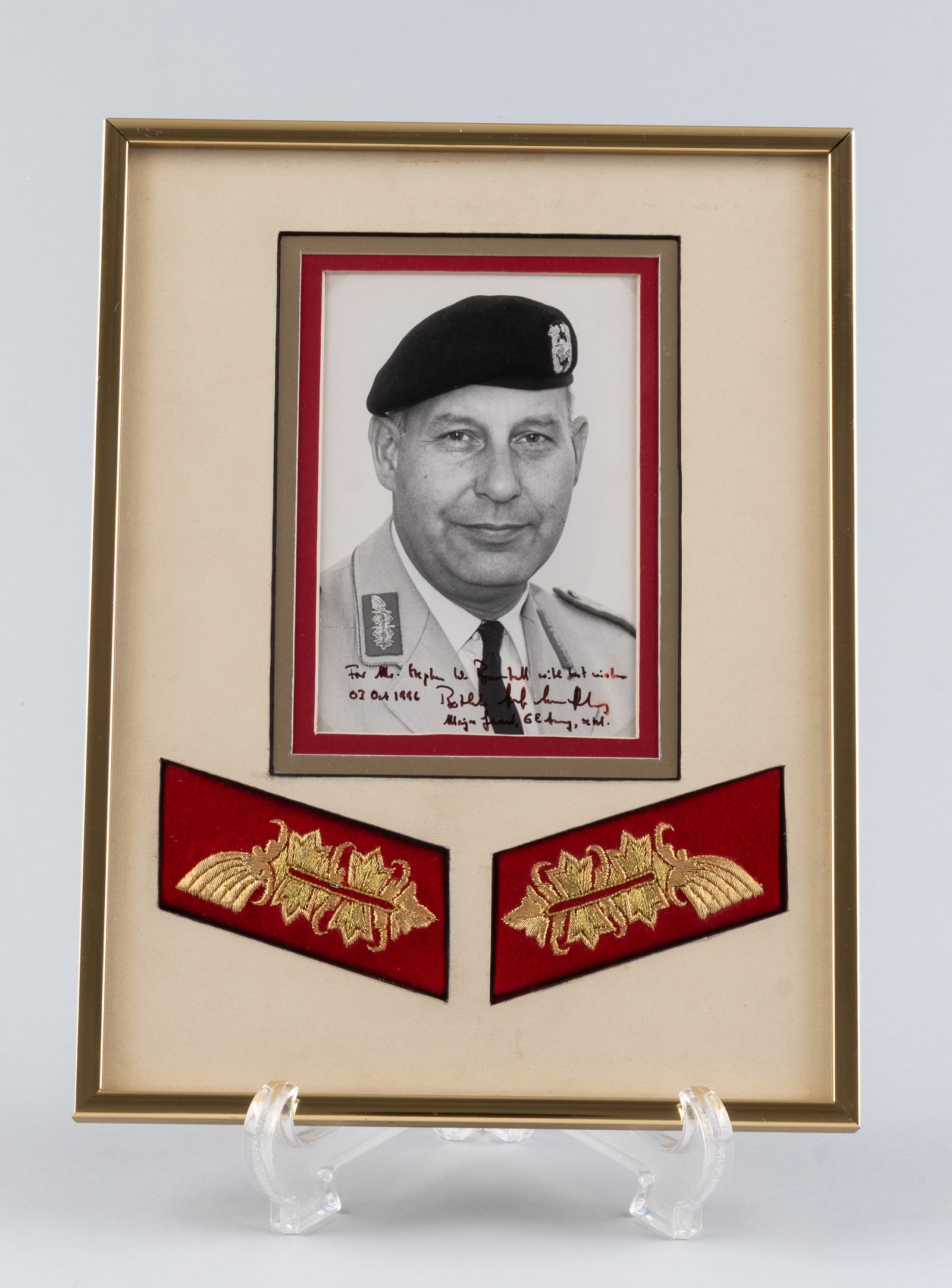 BERTHOLD MARIA SCHENK GRAF VON STAUFFENBERG: Berthold Maria Schenk Graf von Stauffenberg (b. 1934) German retired Bundeswehr general early in his career, he commanded Germany's largest military base. At the time of his retirement in 1994, he