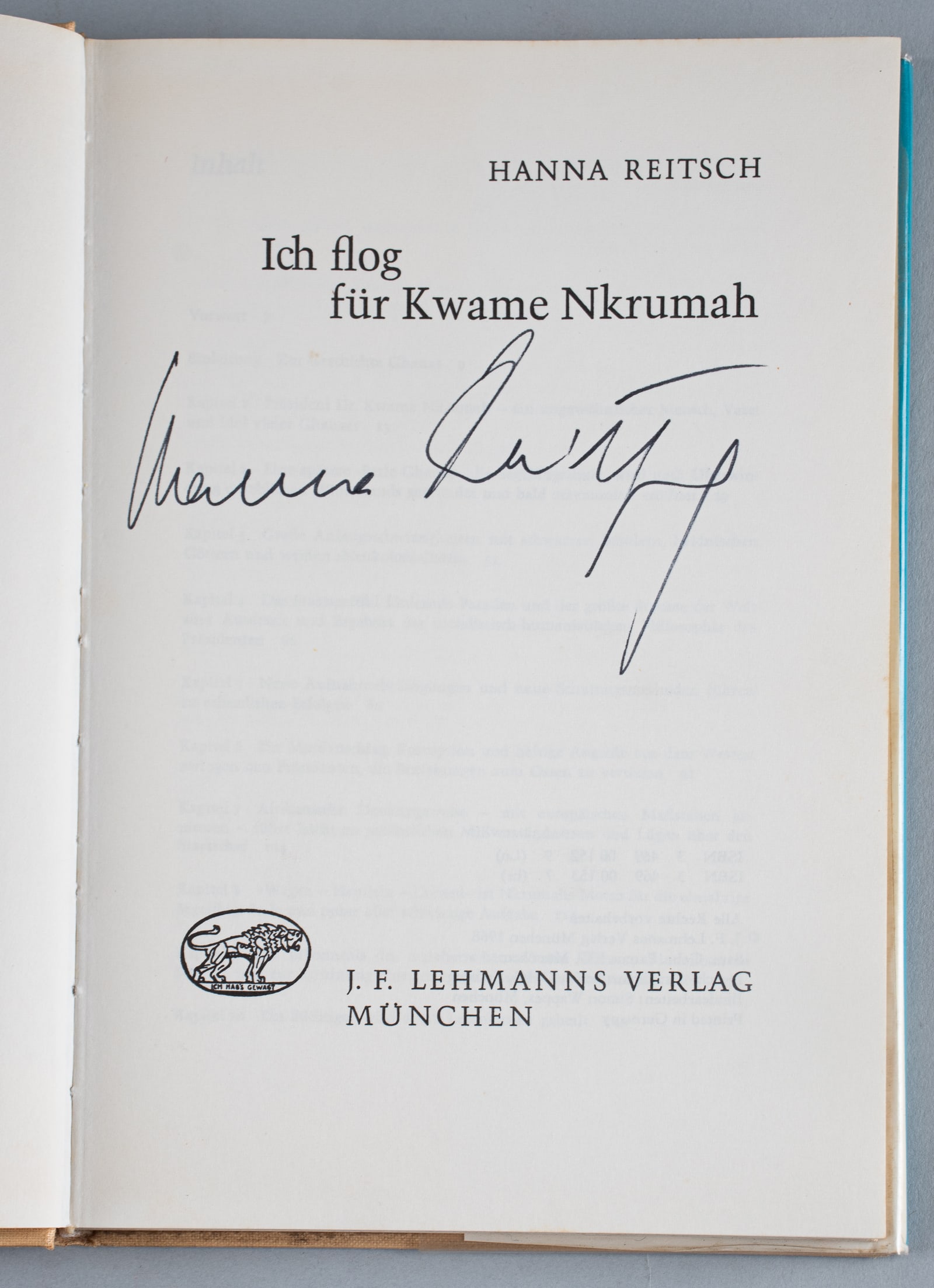 HANNA REITSCH: (1912-1979) German aviator and test pilot, one of the most successful German female pilots of the 20th century. Extremely loyal to Hitler, Reitsch was among the very last people to meet Adolf Hitler