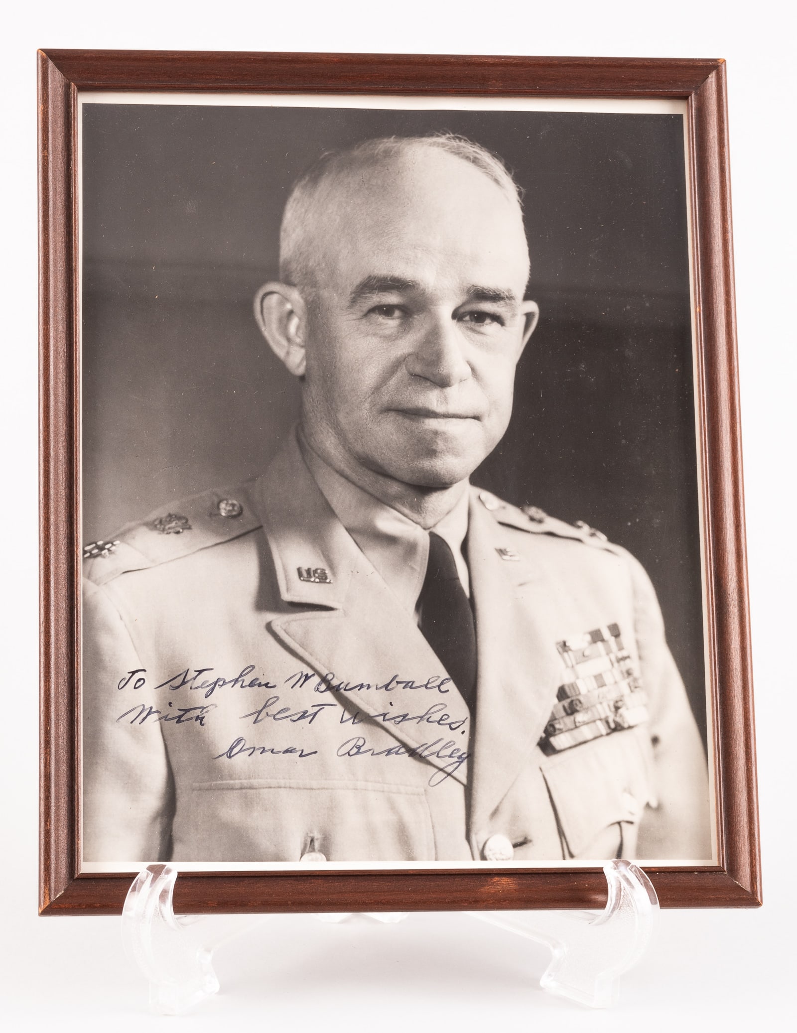 OMAR BRADLEY: Omar Bradley (1893-1981) American general who lead American soldiers through some of the bloodiest fighting of WWII, defeating Germans in Africa, invasion of Sicily, and as commander of the U.S.