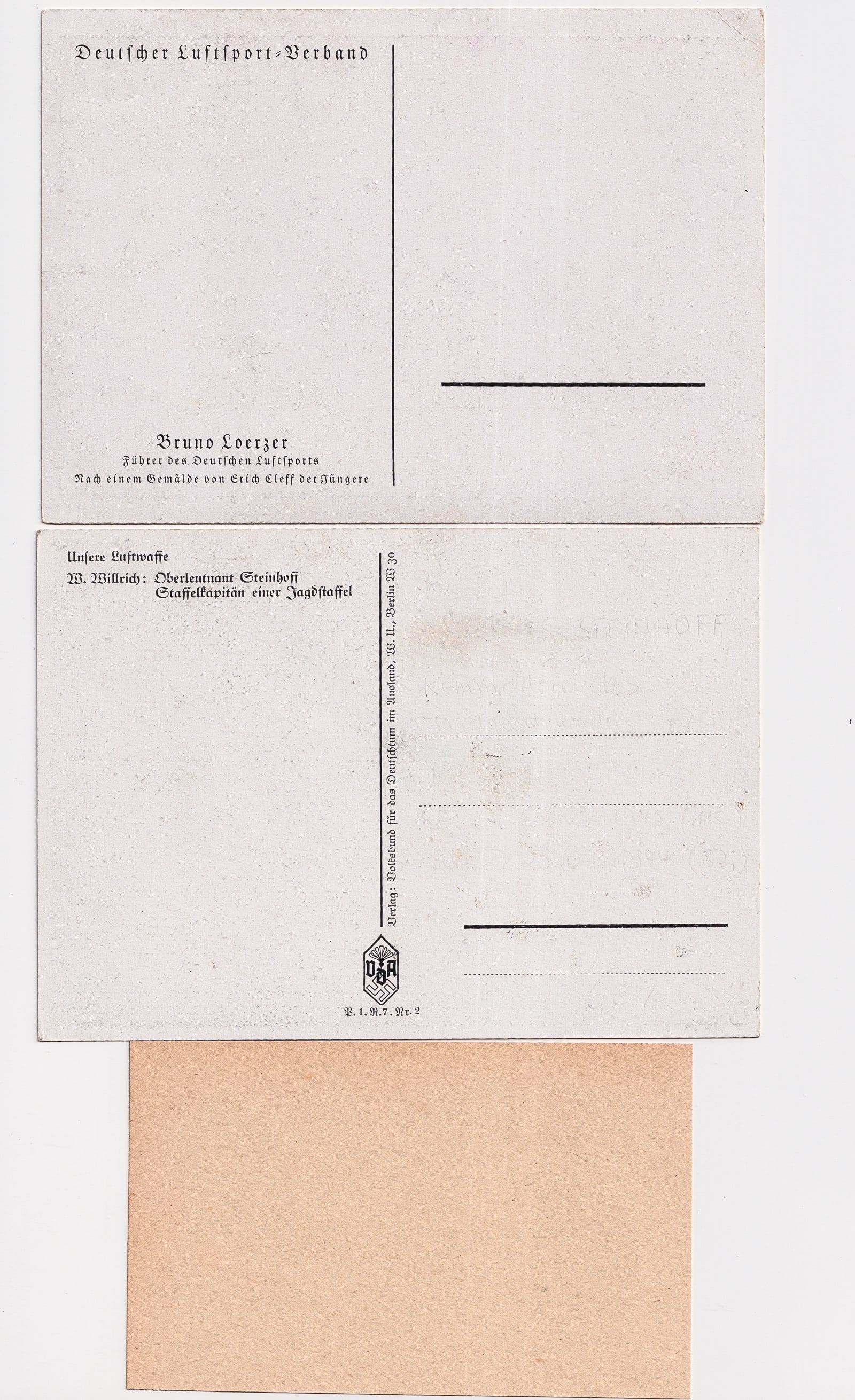 THREE LUFTWAFFE GENERALS AUTOGRAPHS - 5