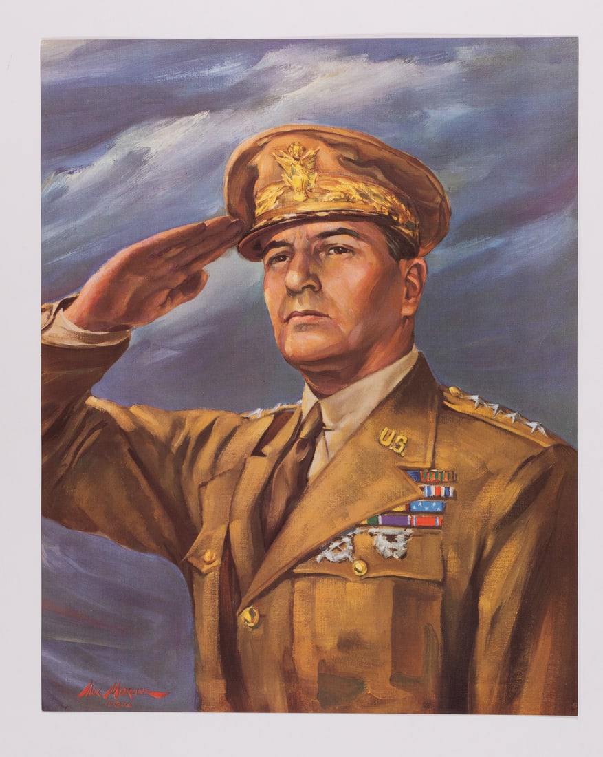 GEN. DOUGLAS MACARTHUR JACK MORANZ PRINT (1 of 1)