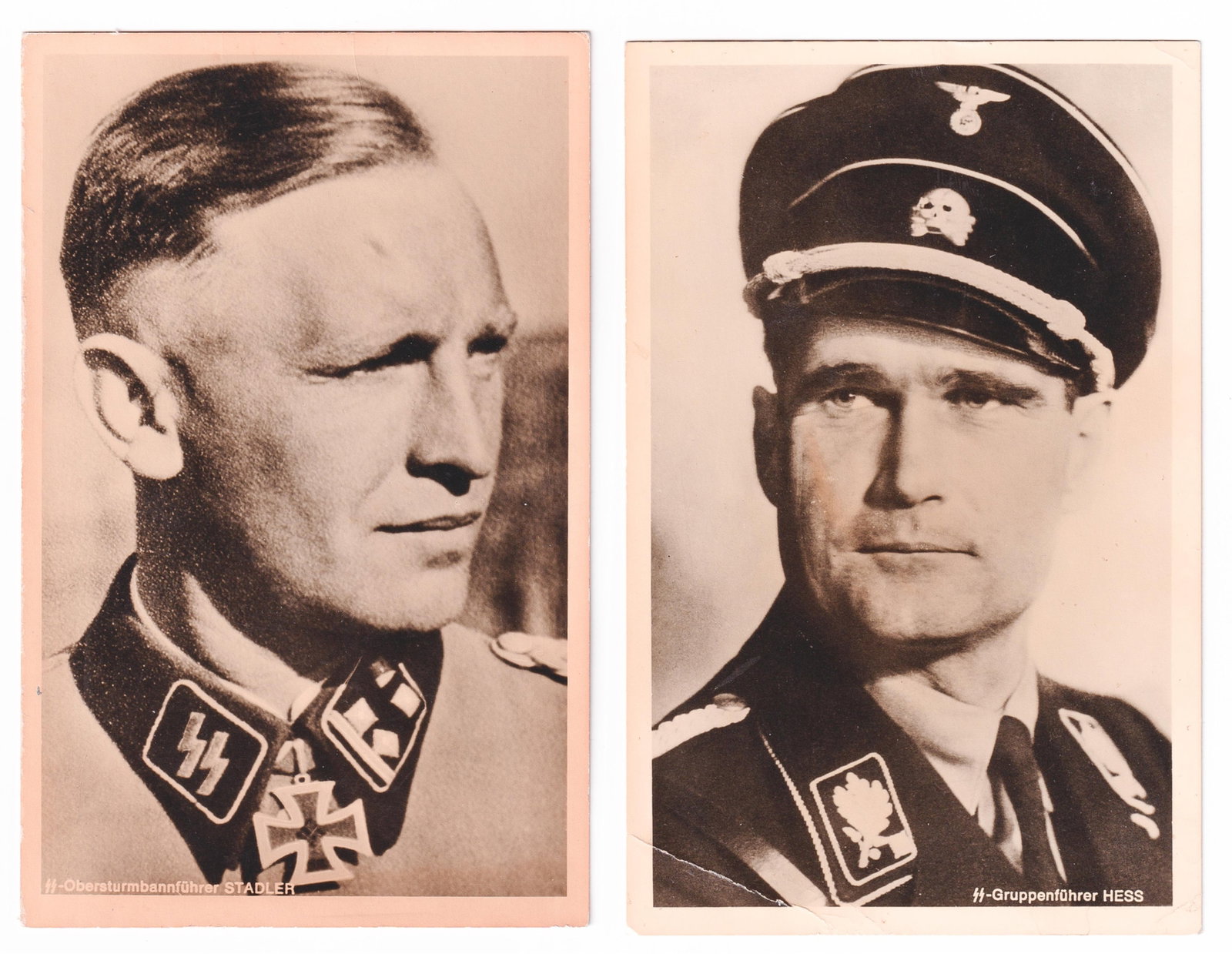 RUDOLF HESS AND SYLVESTER STADLER HEINRICH HOFFMANN POSTCARDS (1 of 3)