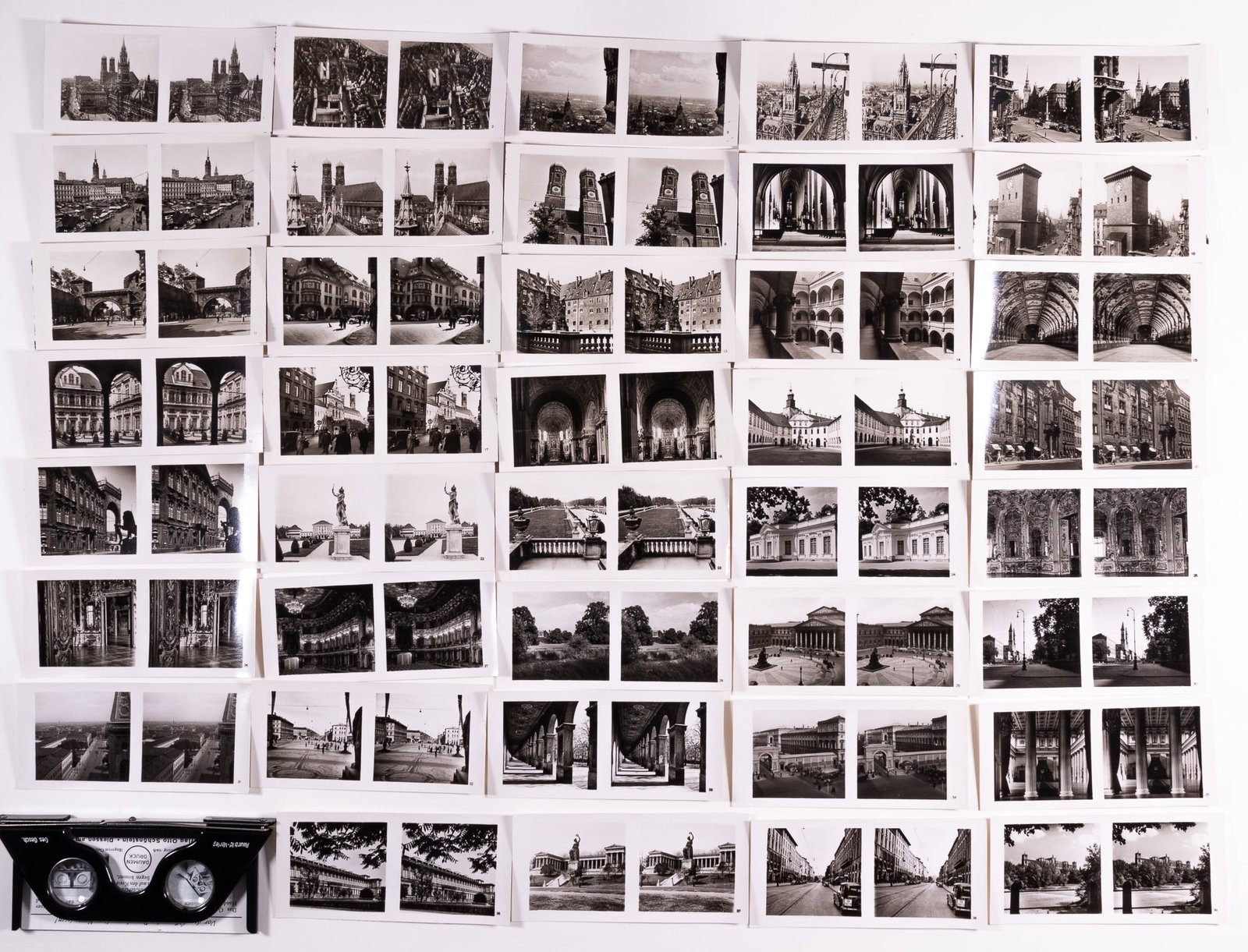 WWII GERMAN HOFFMANN STEREO CARDS MUNICH CAPITAL OF THE MOVEMENT ALBUM (1 of 3)