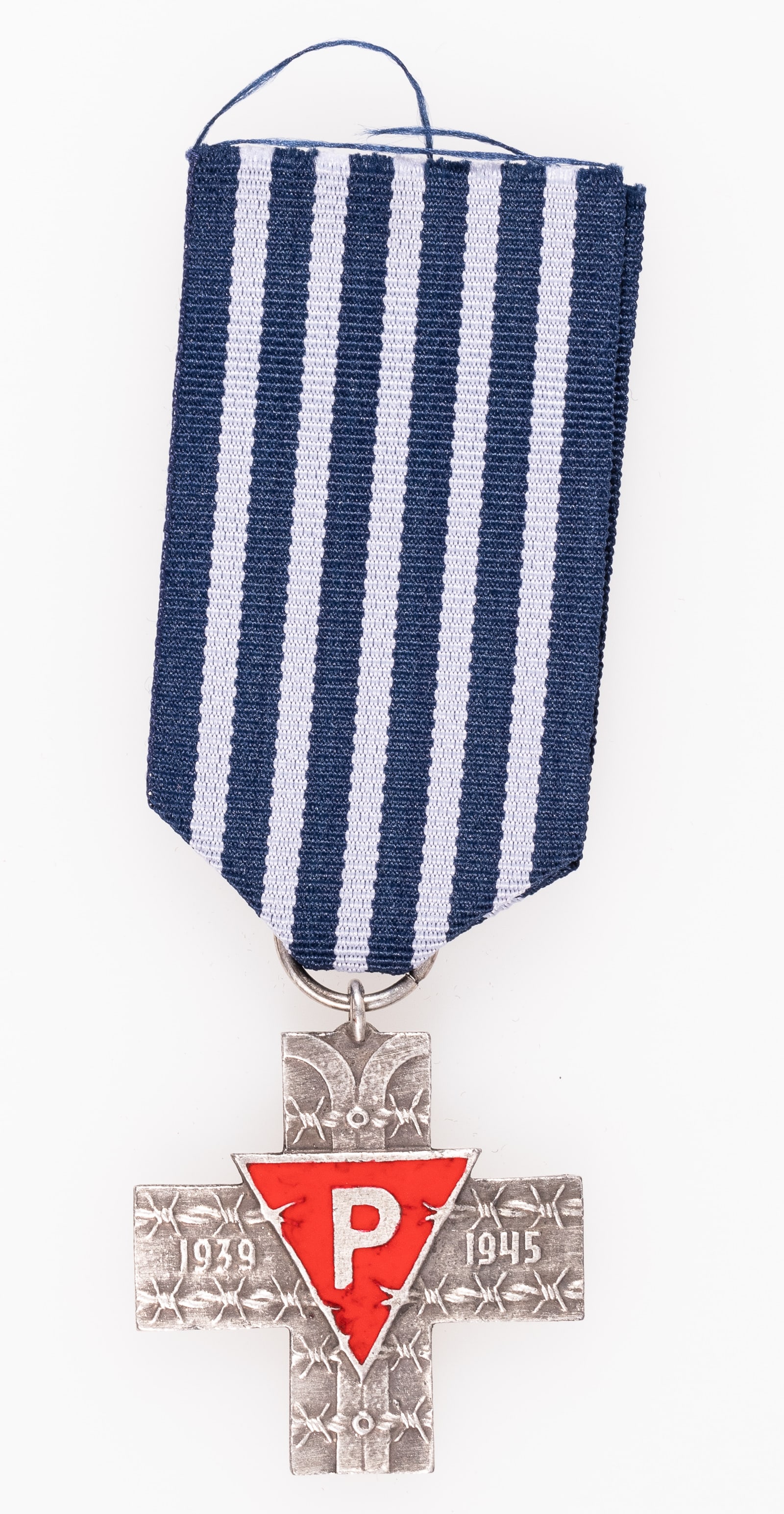 POLISH AUSCHWITZ CROSS HOLOCAUST SURVIVORS: The Auschwitz Cross was instituted on 14 March 1985, a Polish decoration awarded to honor survivors of the Holocaust and German concentration camps, including Auschwitz. It was generally awarded to Po
