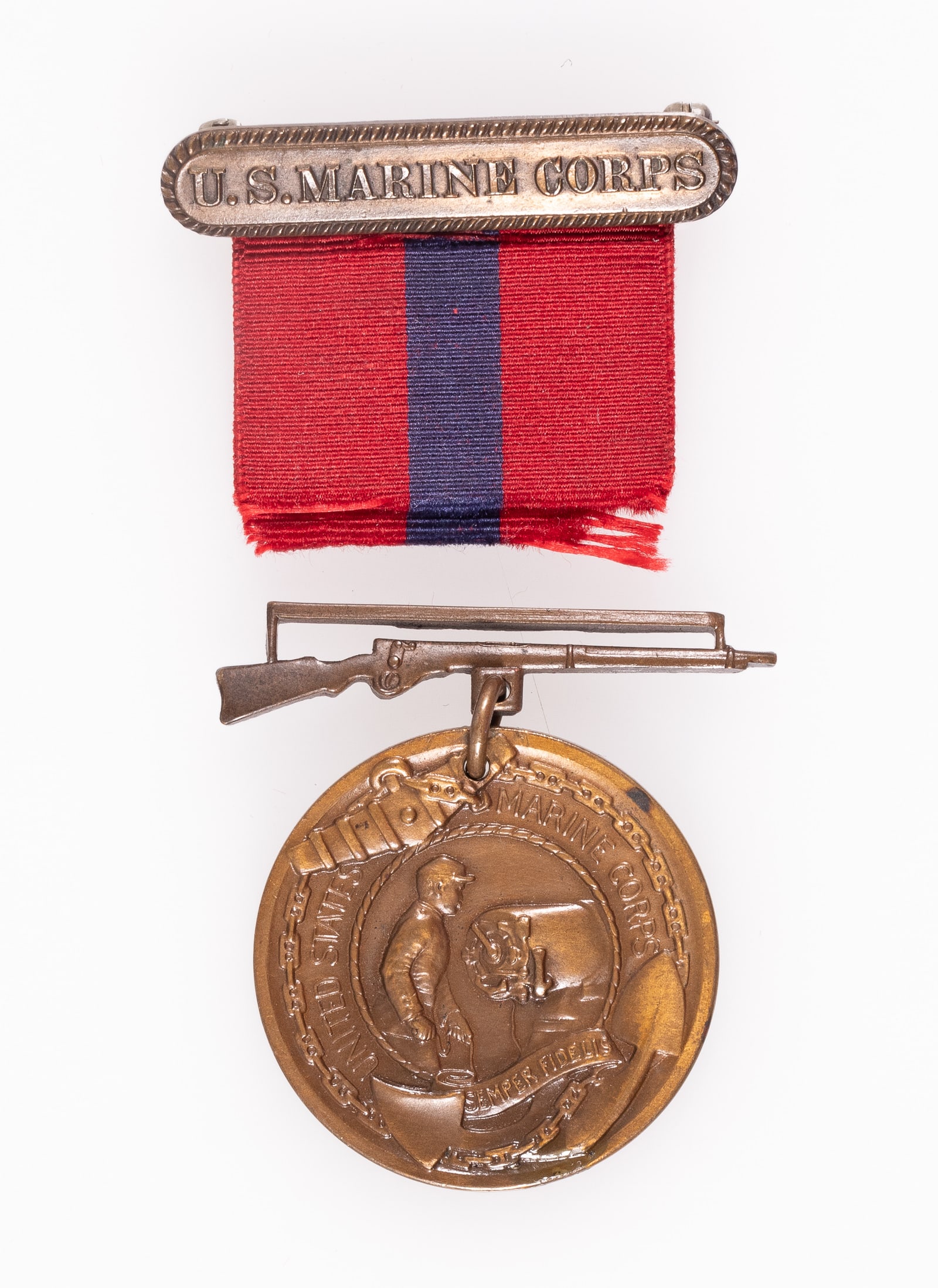 WWI NUMBERED USMC MARINE CORPS GOOD CONDUCT MEDAL (1 of 2)