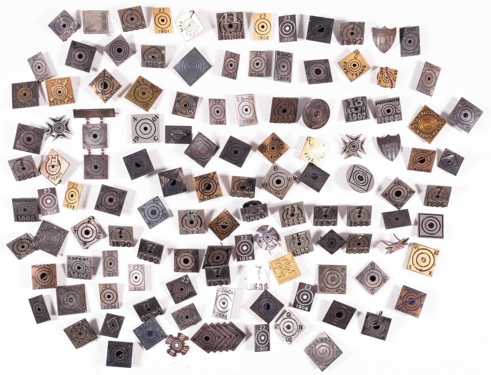 118 NEW YORK NATIONAL GUARD SHOOTING AWARDS [1890S-1910S] (1 of 2)