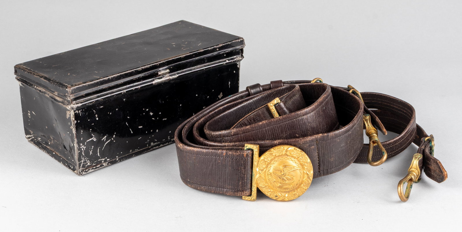 EARLY 1900S COAST GUARD SWORD BELT HORSTMANN PHILADELPHIA (1 of 6)