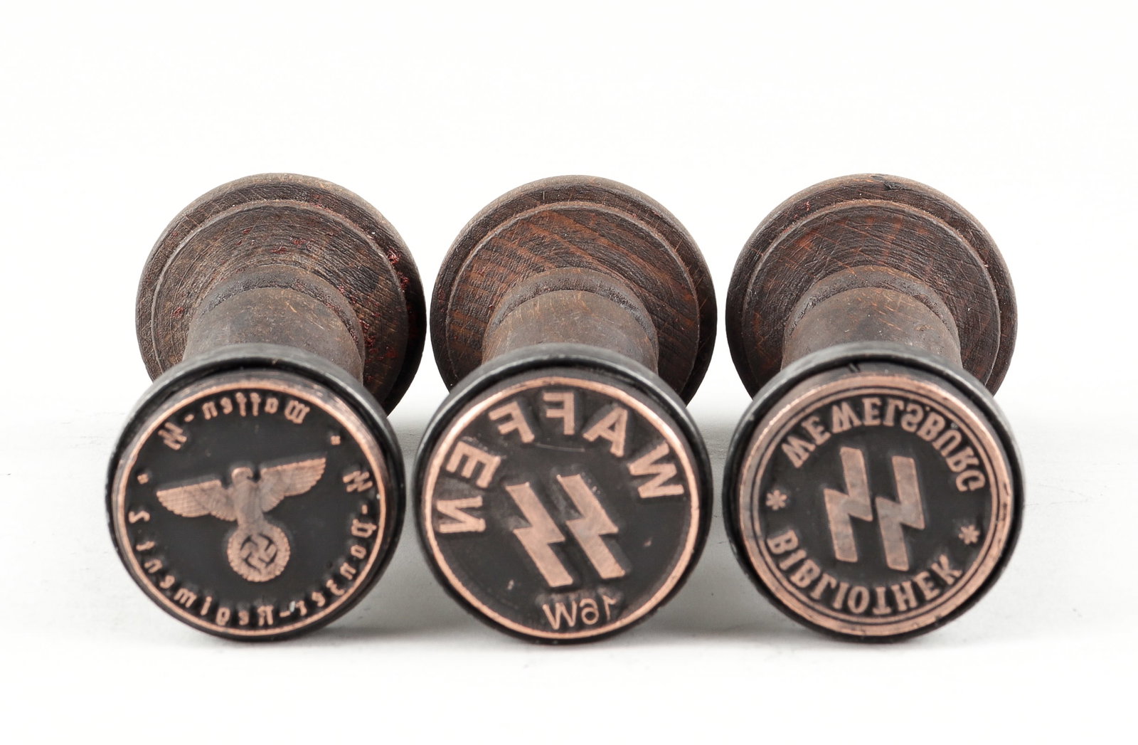 WAFFEN-SS WOODEN HANDSTAMPS (1 of 2)