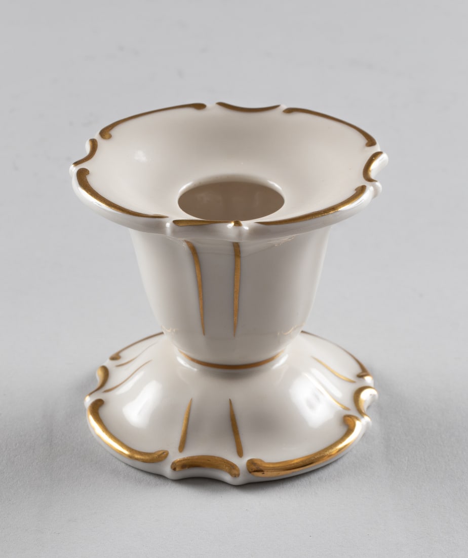 ALLACH SINGLE CANDLE HOLDER WITH GOLD LEAF #55 FRANZ NAGY (1 of 2)