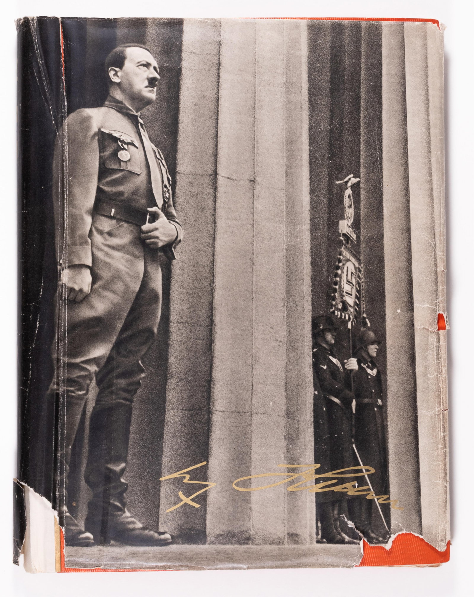 1936 ADOLF HITLER CIGARETTE BOOK: 'Adolf Hitler Bilder aus dem Leben des Führers' (Adolf Hitler Pictures from the Life of the Leader). Printed by Cigaretten/Bilderdienst Altona/Bahrenfeld, 1936. Stamped on the front fly page 'Sig