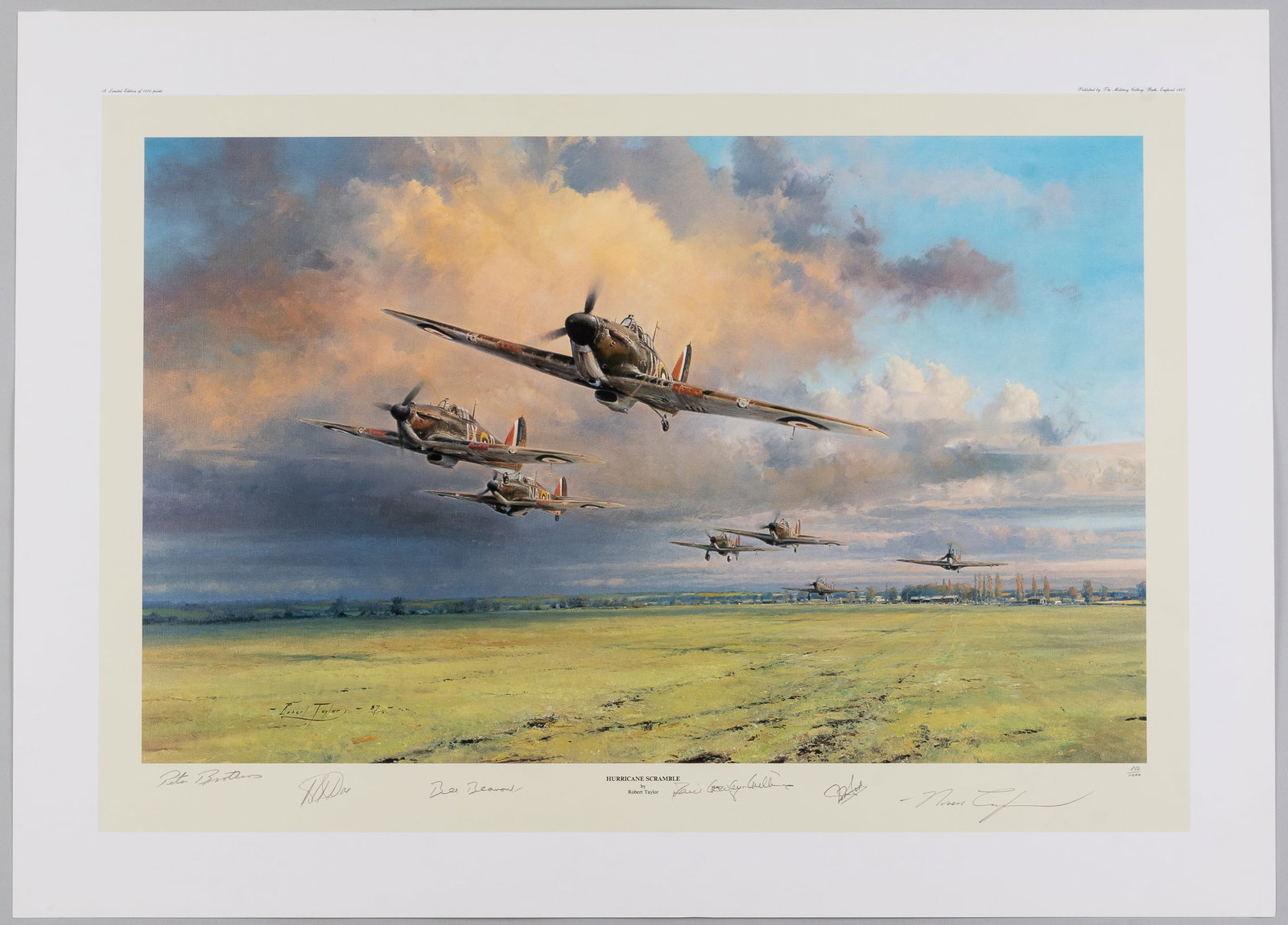 BATTLE OF BRITAIN BY ROBERT TAYLOR SIGNED BY FIVE ACES (1 of 5)