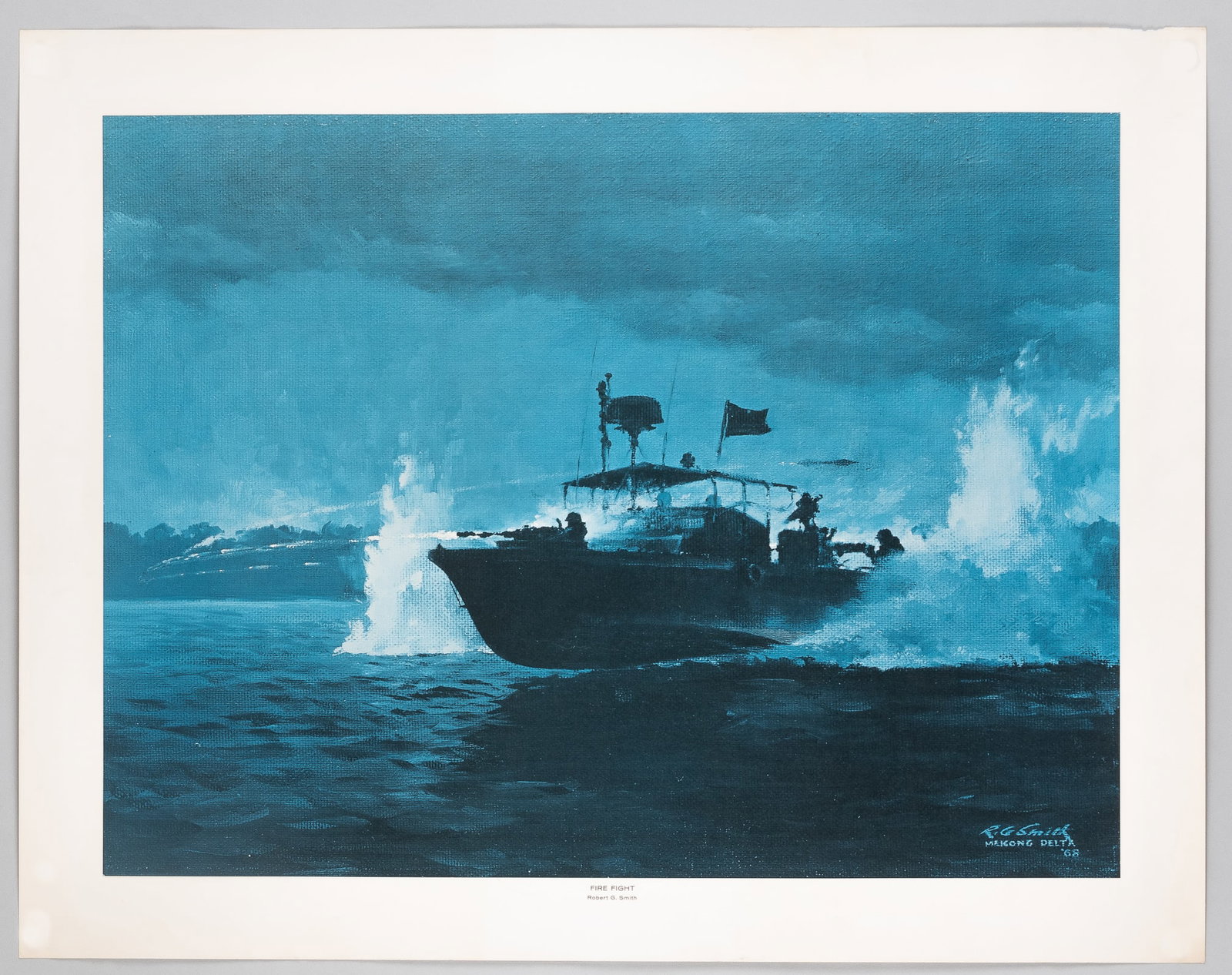 FIRE FIGHT VIETNAM PT BOAT BY ROBERT G. SMITH (1 of 1)