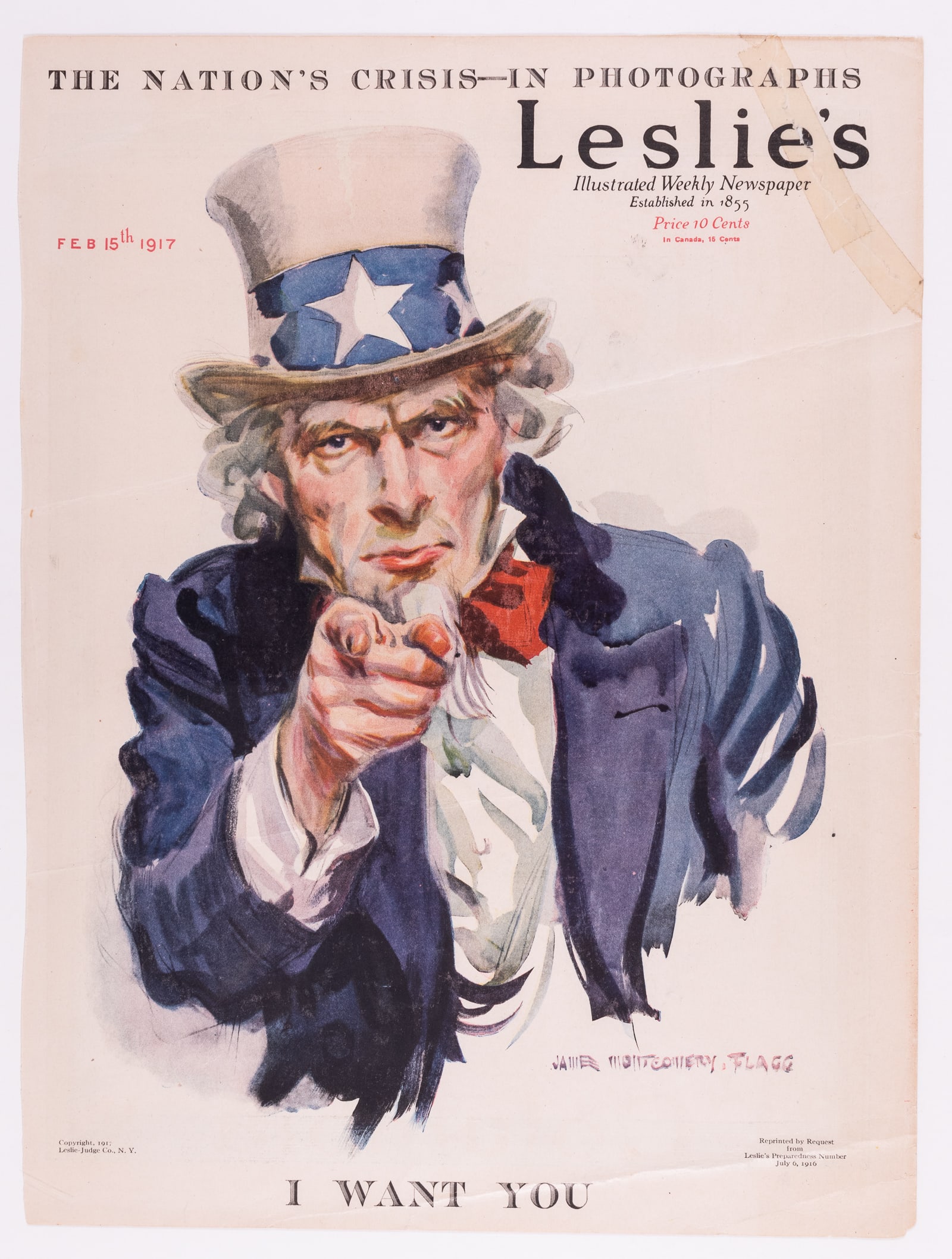 UNCLE SAM I WANT YOU 1917 JAMES MONTGOMERY FLAGG (1 of 1)