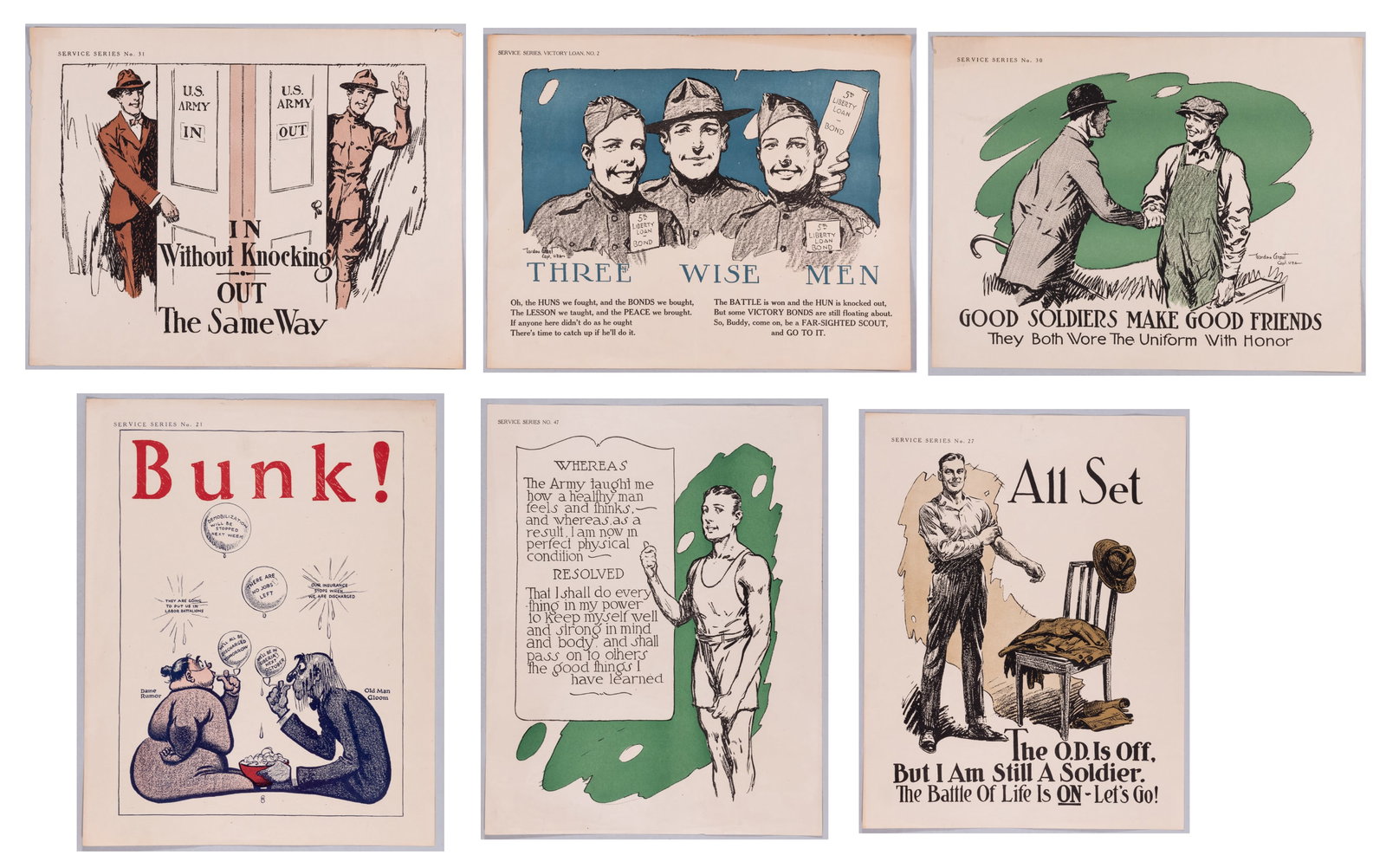SIX WWI AMERICAN PROGANDA POSTERS (1 of 7)