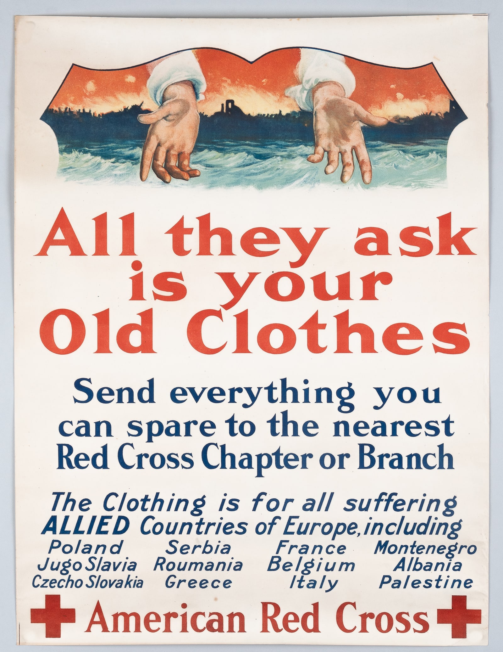 RED CROSS WWI POSTER (1 of 1)
