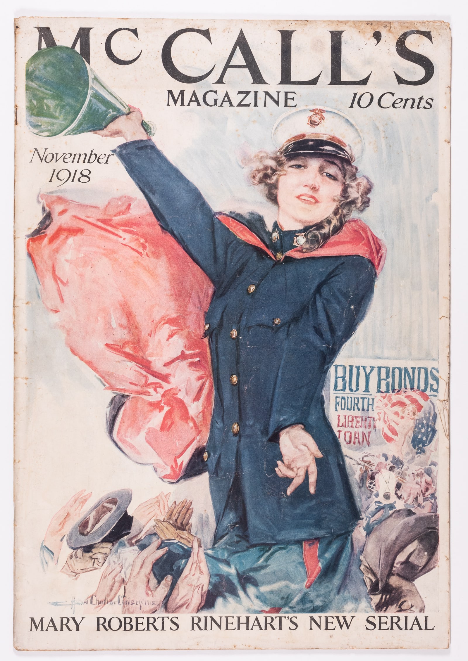 1918 CHRISTY GIRL BUY BONDS MCCALLS COVER BY HOWARD CHANDLER CHRISTY (1 of 1)