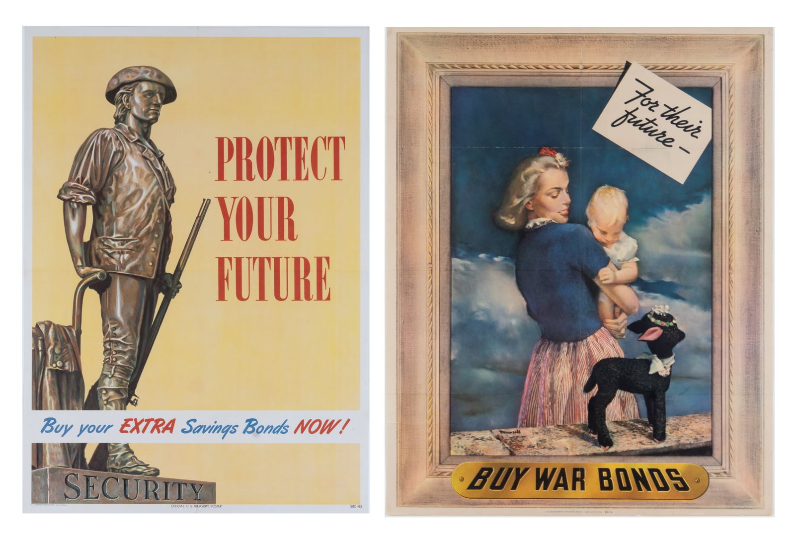 MINUTEMEN PROTECT YOUR FUTURE WWII BOND POSTER (1 of 3)