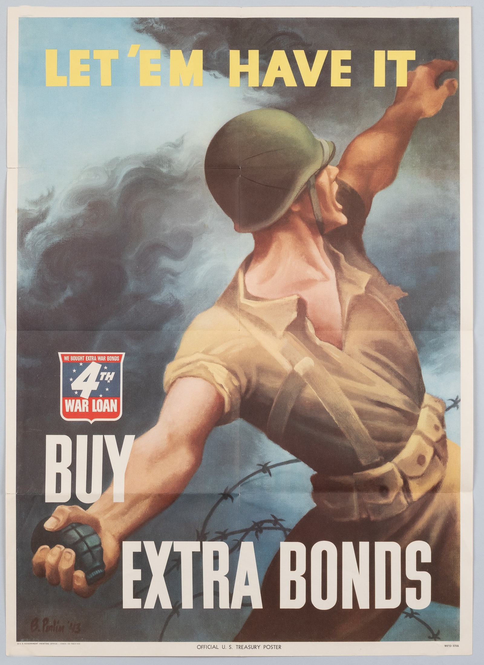LET 'EM HAVE IT WWII BOND POSTER (1 of 1)